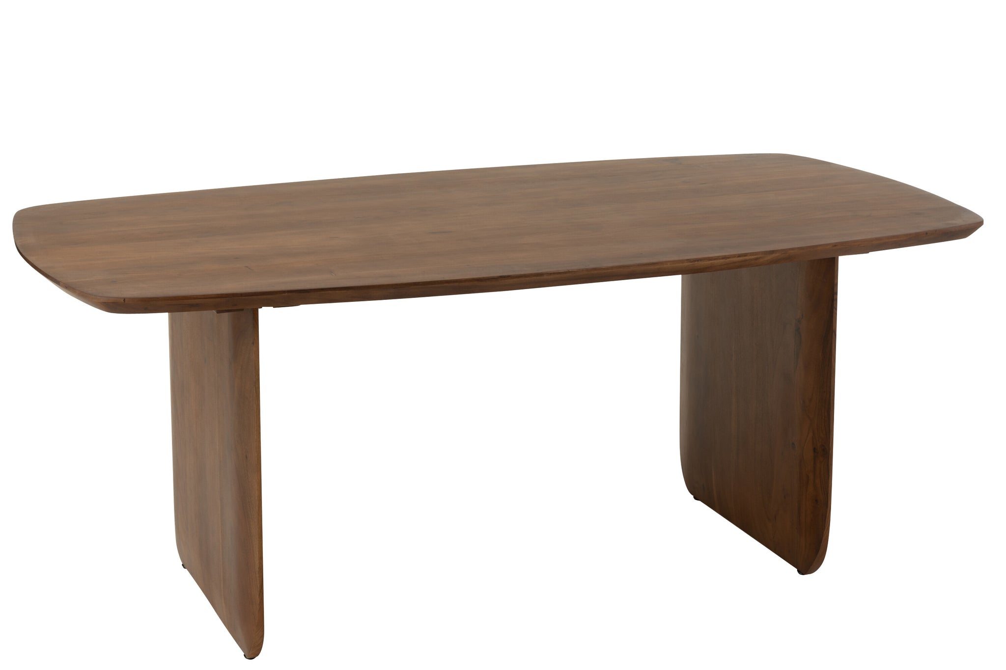 Table à manger "Lalla" en bois d'acacia finition foncée 190 cm x 100 cm – Élégance intemporelle, bois massif durable | J-Line