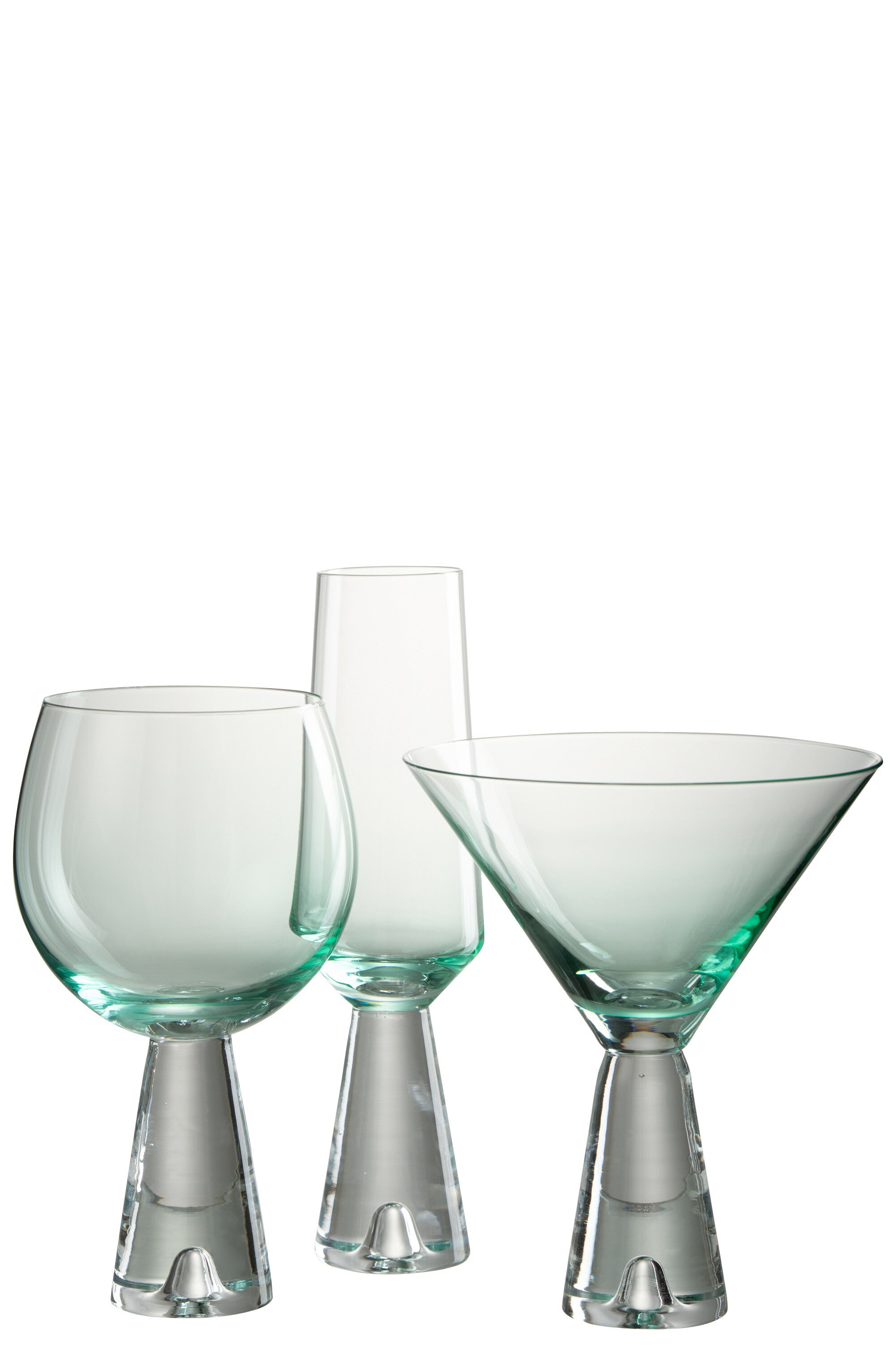 Verre à Cocktail “Lewis” Menthe - Design Élégant, Verre Chic | J-Line