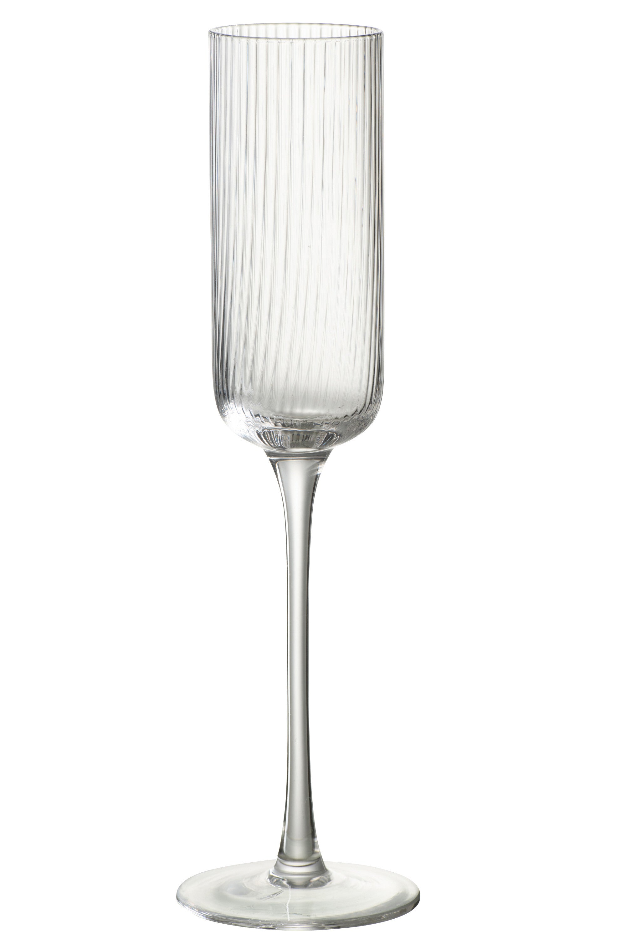 Verre à Champagne “Louise” - Design Élégant, Fines Stries | J-Line