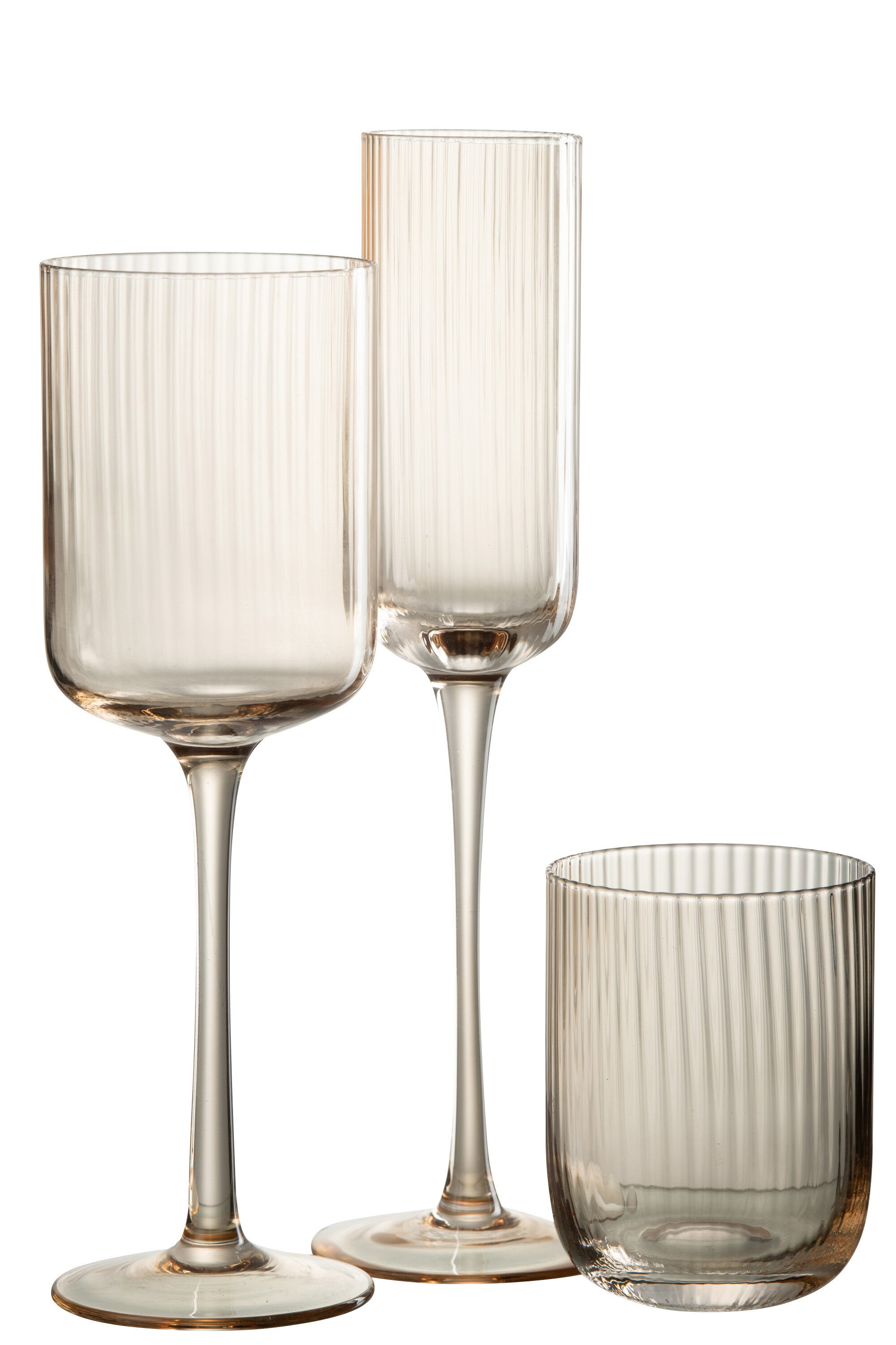 Verre à champagne “Louise” – Verre teinté élégant, design minimaliste | J-Line