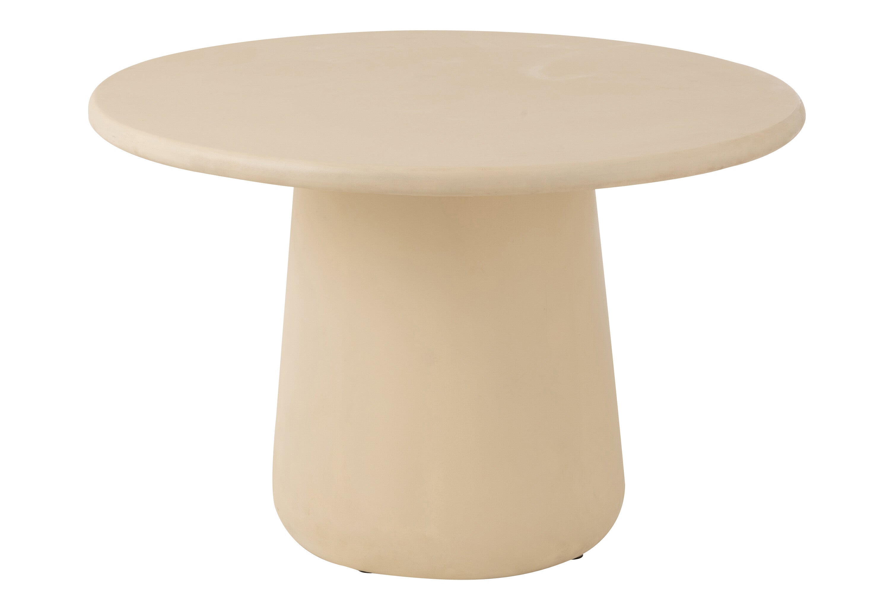 Table à manger ronde “Rama” en bois de manguier beige – Design scandinave, ambiance chaleureuse | J-Line