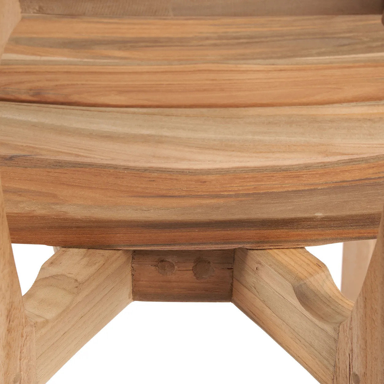 Chaise de salle à manger Arigato en teck recyclé - Extérieur - Bazar Bizar