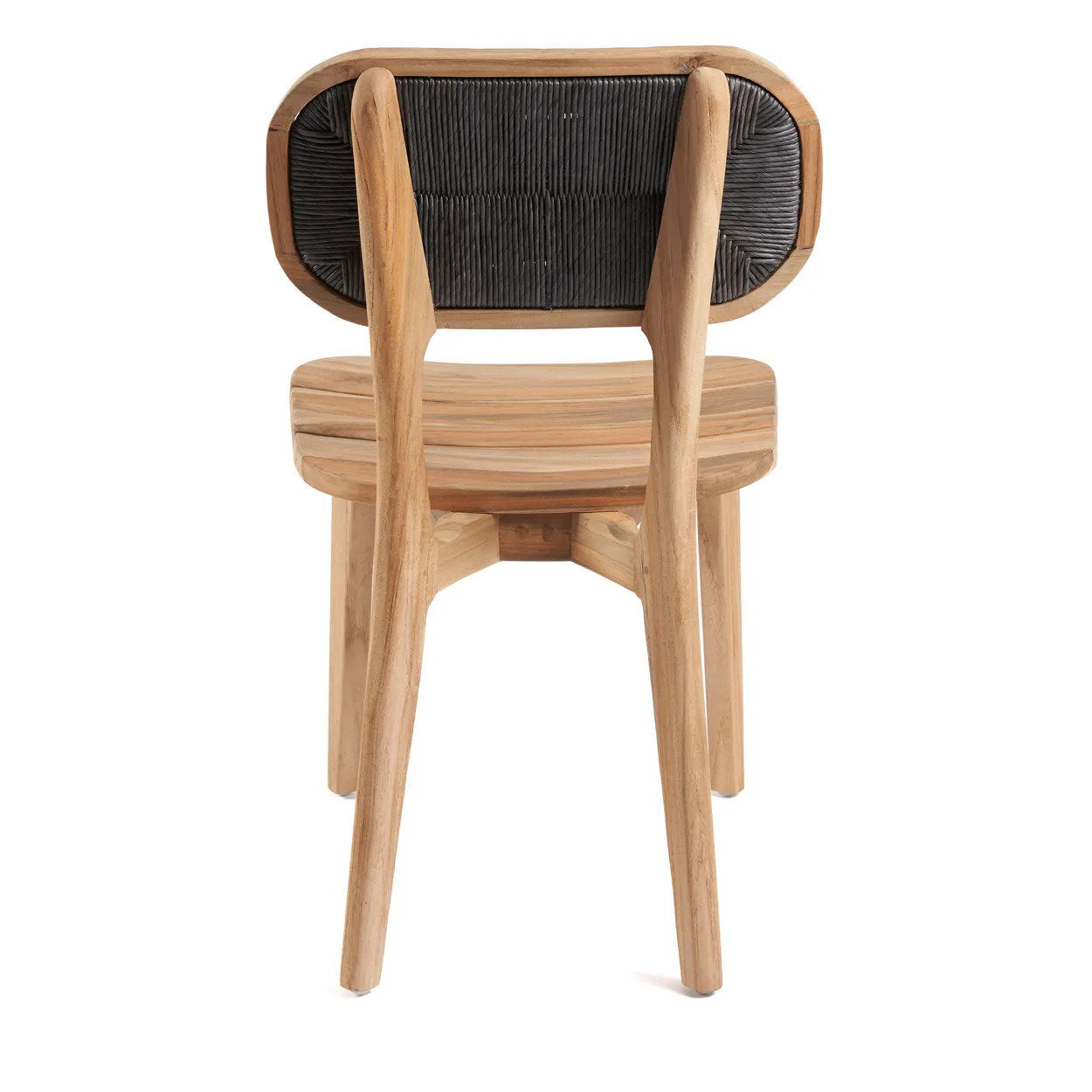 Chaise de salle à manger Arigato en teck recyclé - Extérieur - Bazar Bizar