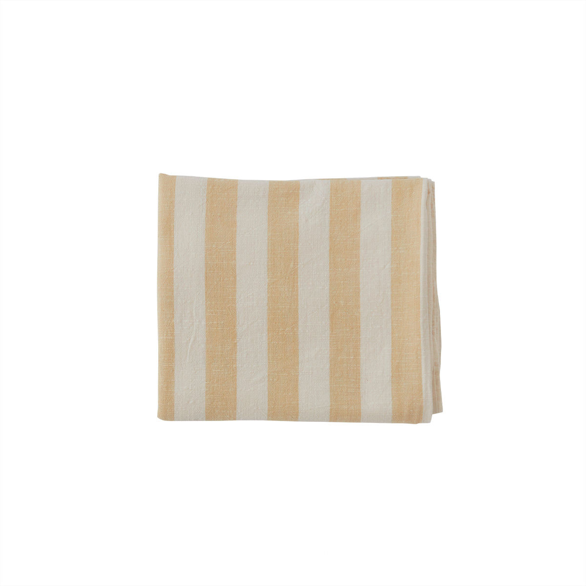 Nappe à rayures jaune 260X140 cm - Coton Organique, Design Danois | Oyoy Living