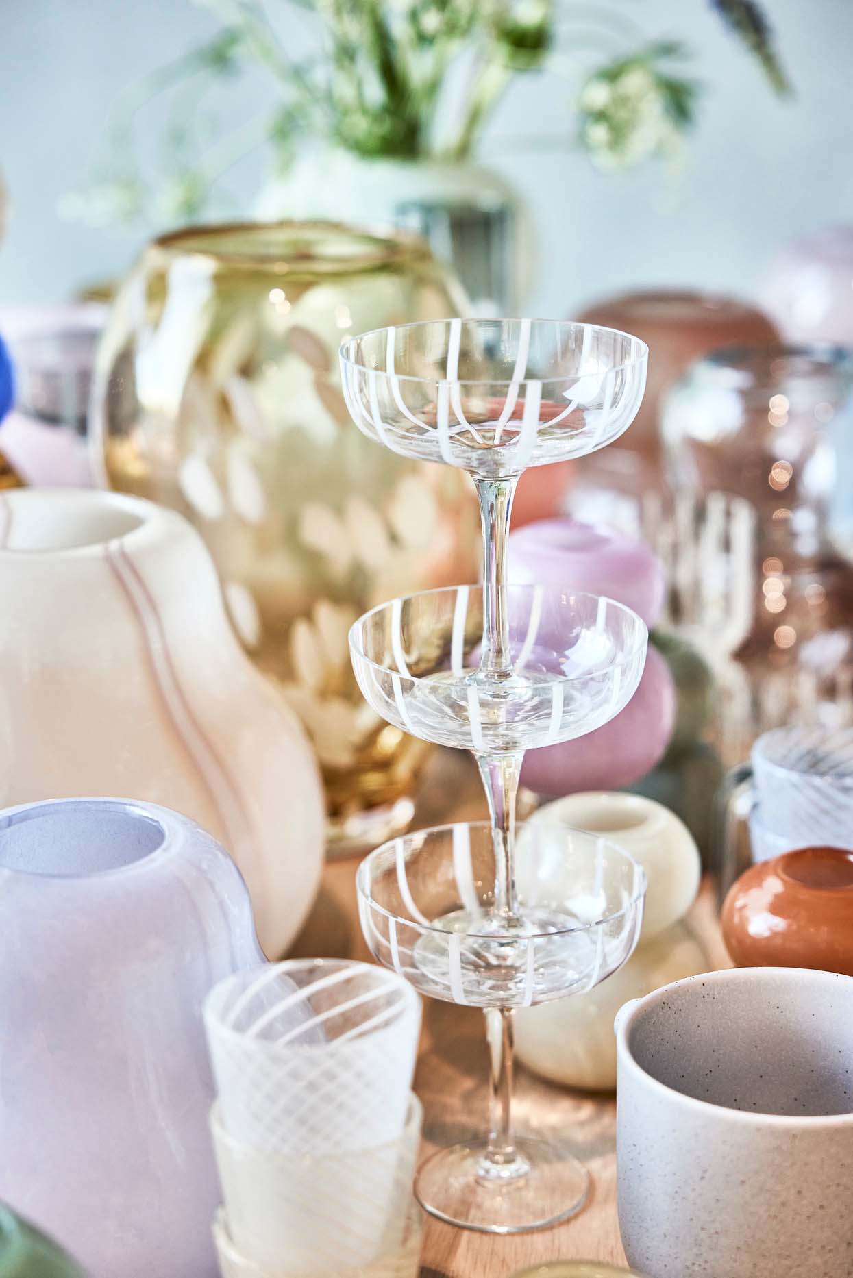 Verre à Cocktail Mizu Gris – Lot de 2 – Design Danois, Verre Soufflé | Oyoy Living