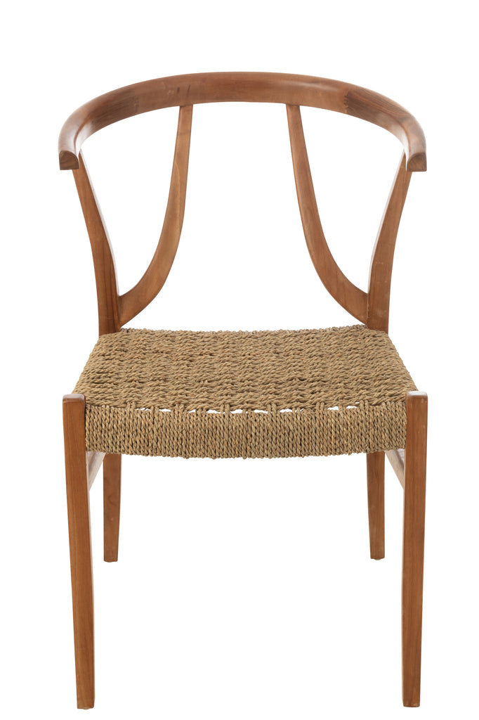 Chaise Alisia en bois de teck - J-Line