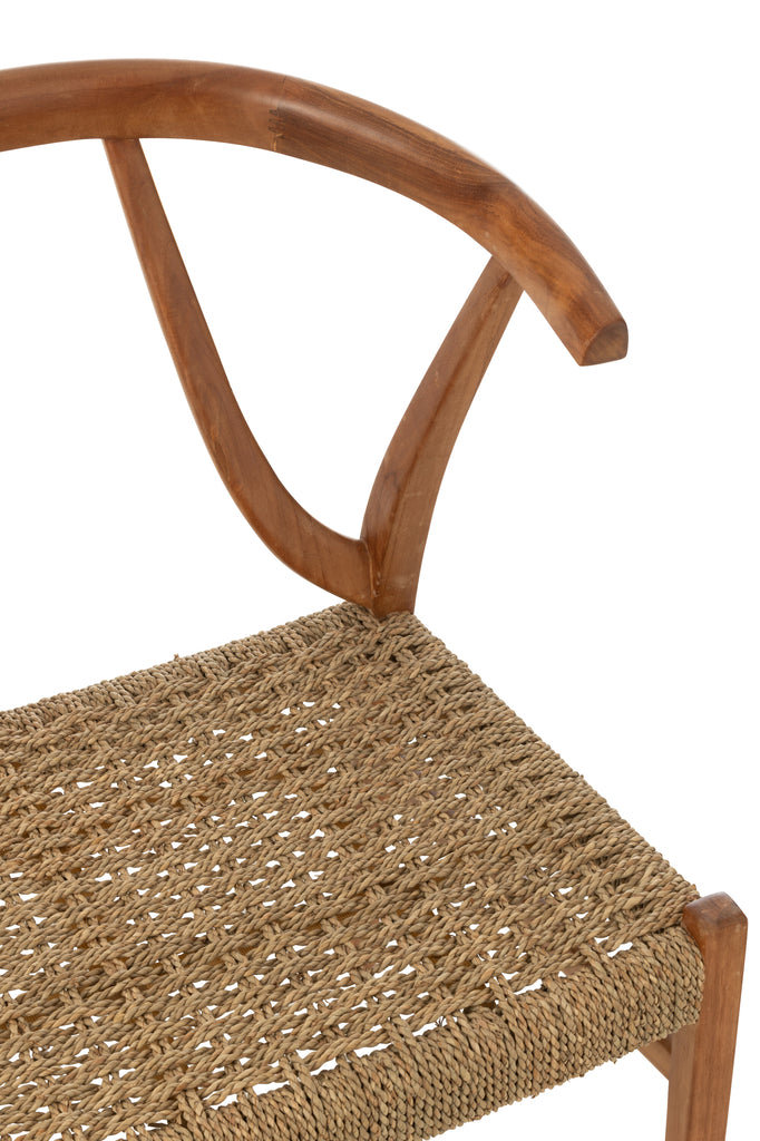 Chaise Alisia en bois de teck - J-Line