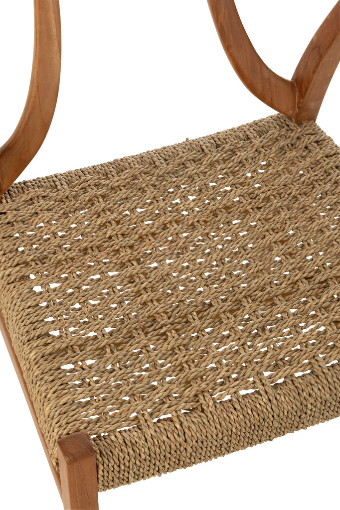 Chaise Alisia en bois de teck - J-Line