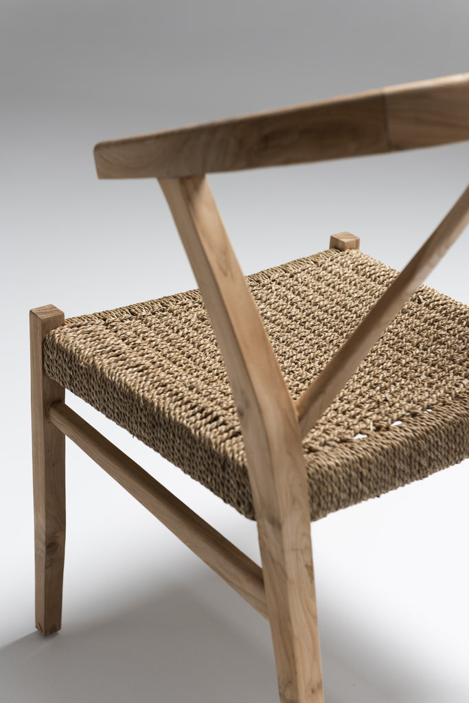 Chaise Alisia en bois de teck - J-Line