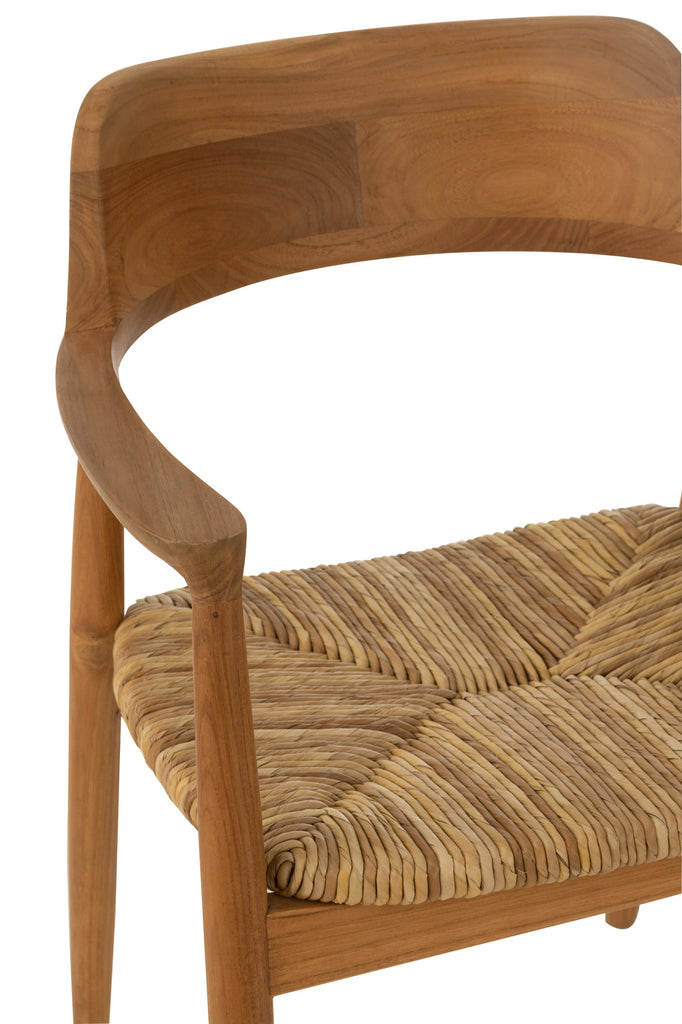 Chaise Tabanan en bois de teck naturel - J-Line