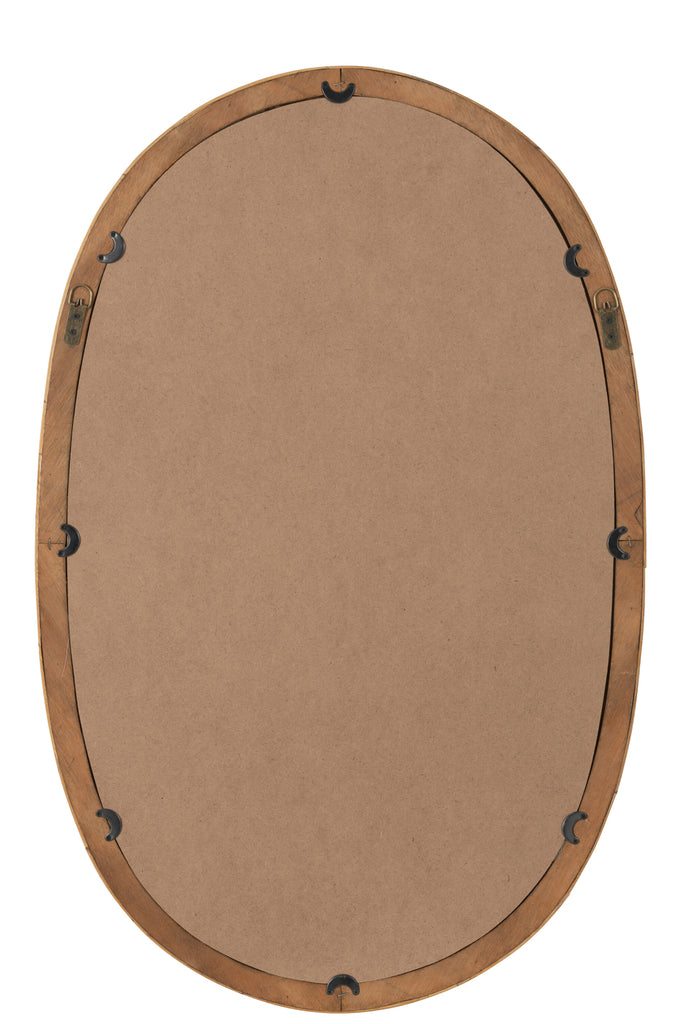 Miroir mural Kediri ovale en rotin - J-Line