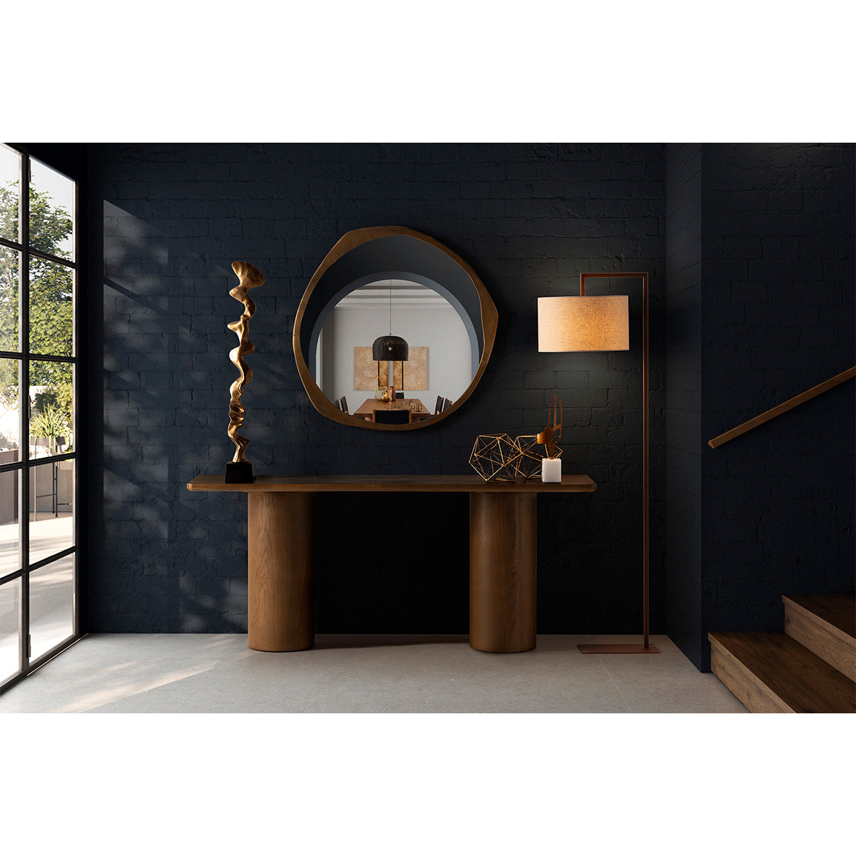 SUR DEVIS - Console 180x45x76 Bois de Chêne - Club Pelita