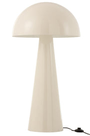 Lampadaire champignon "Maywood" en blanc brillant