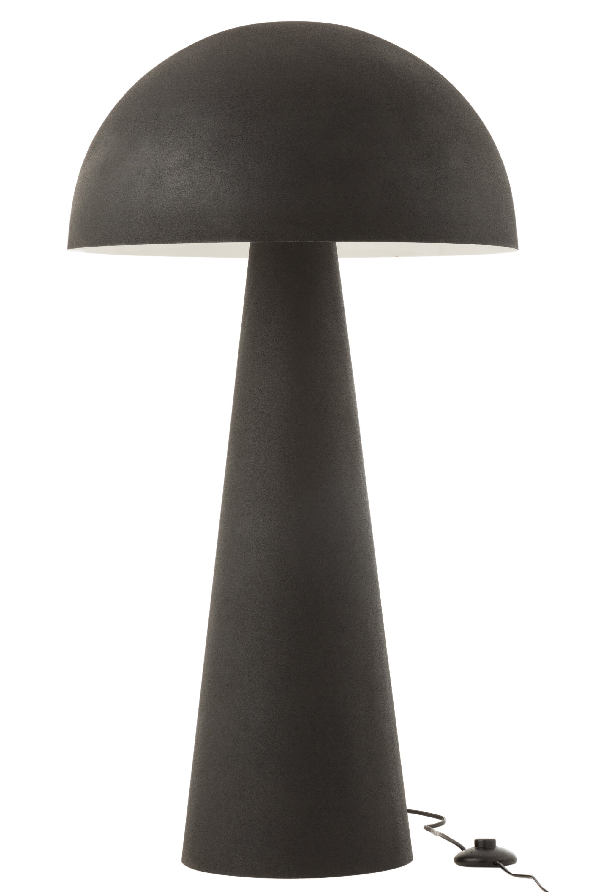 Lampadaire champignon "Maywood" XL noir