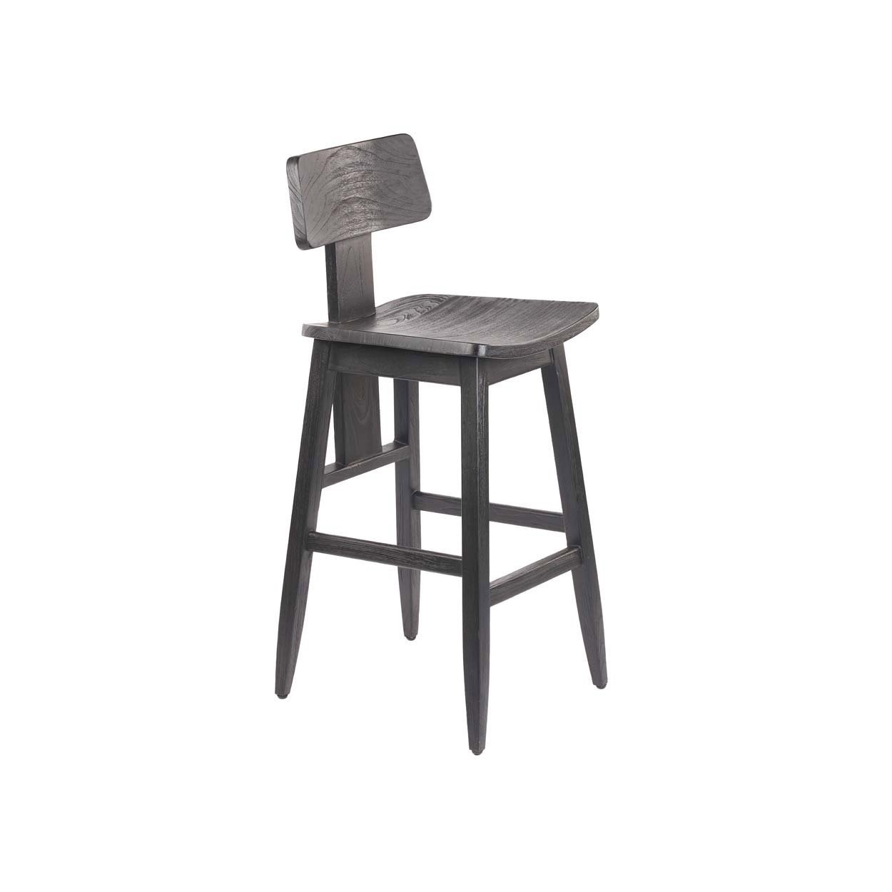 Le tabouret LovYa - Teck Noir - Bazar Bizar