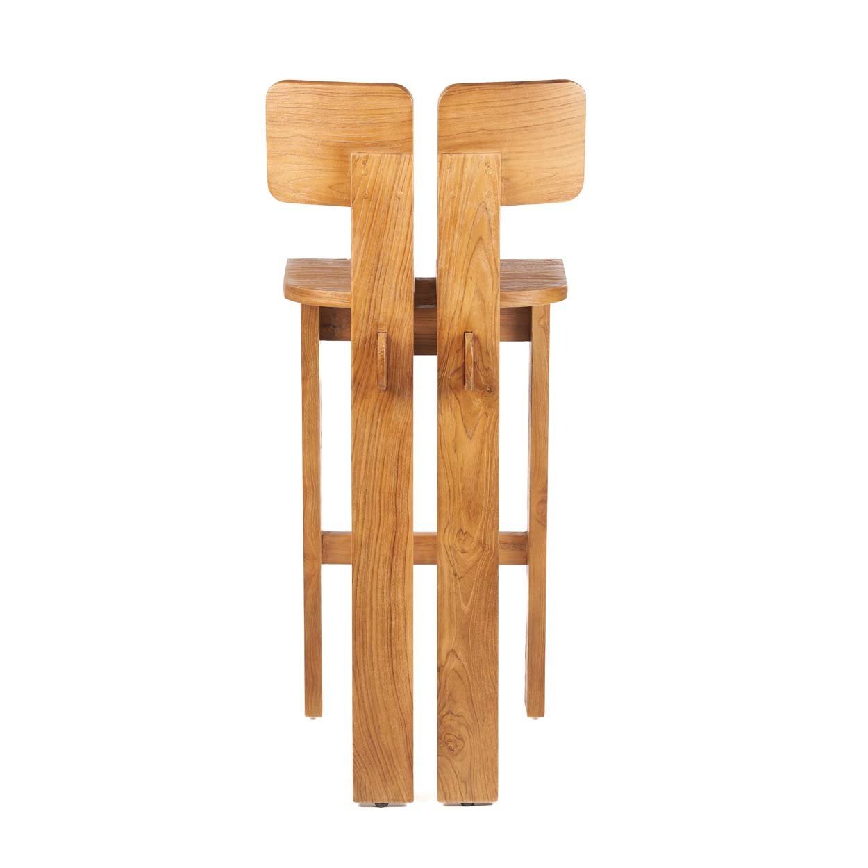 Le tabouret de bar Sama Sama - Teck - Bazar Bizar