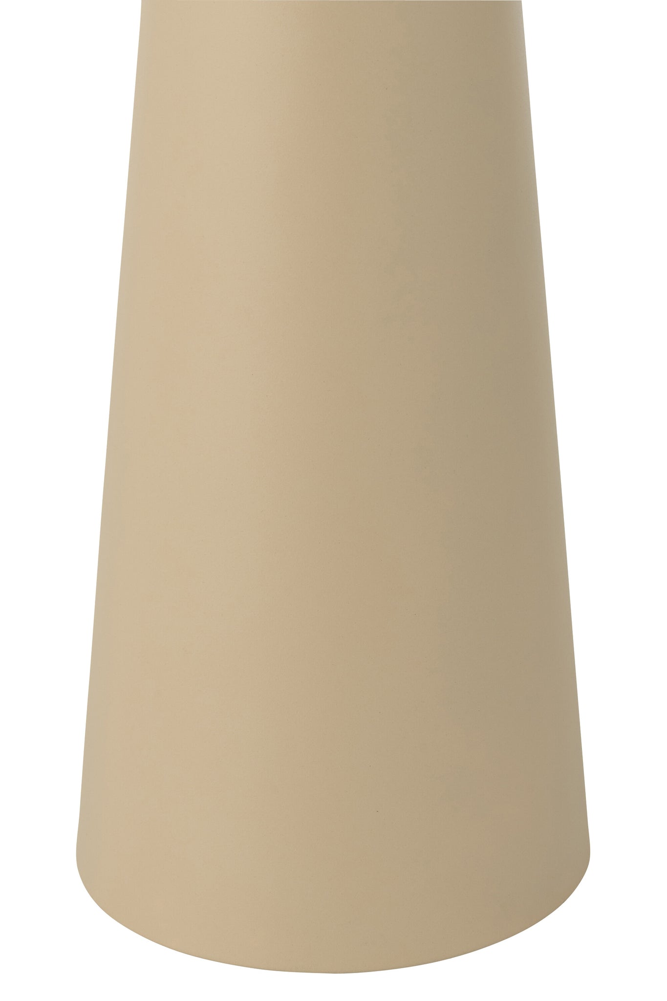 Table d’appoint Céline en céramique et fer beige - Design minimaliste, hauteur élégante | J-Line