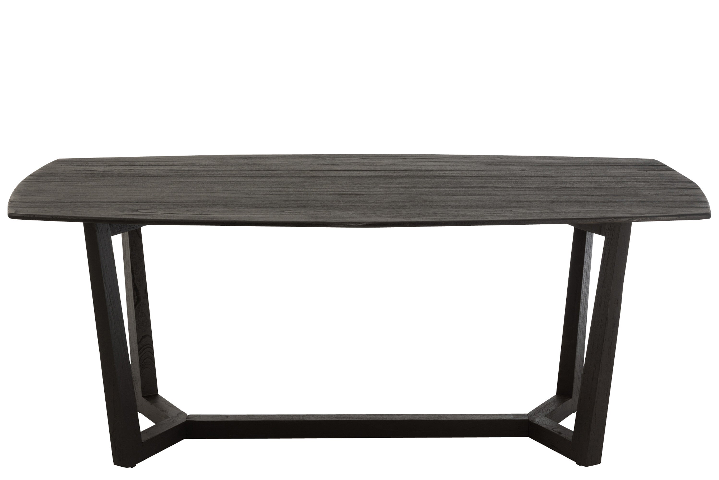 Table à manger "Kotabaru" en bois exotique noir