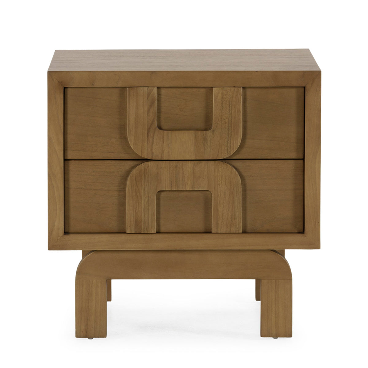 SUR DEVIS - Table de chevet 63x42x60 Bois de cèdre -- Sable - Club Pelita