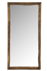 Miroir sur pied "Medan" en bois naturel