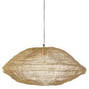 Suspension luminaire "Kinna" en filet metal doré