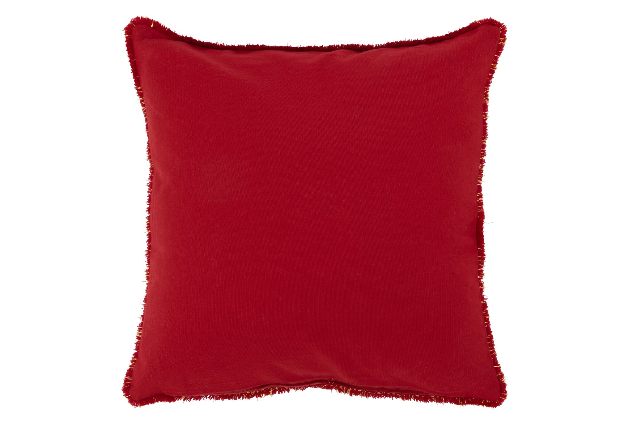 Coussin Sapin Rouge Doré – Design Minimalist, Finition Premium | J-Line