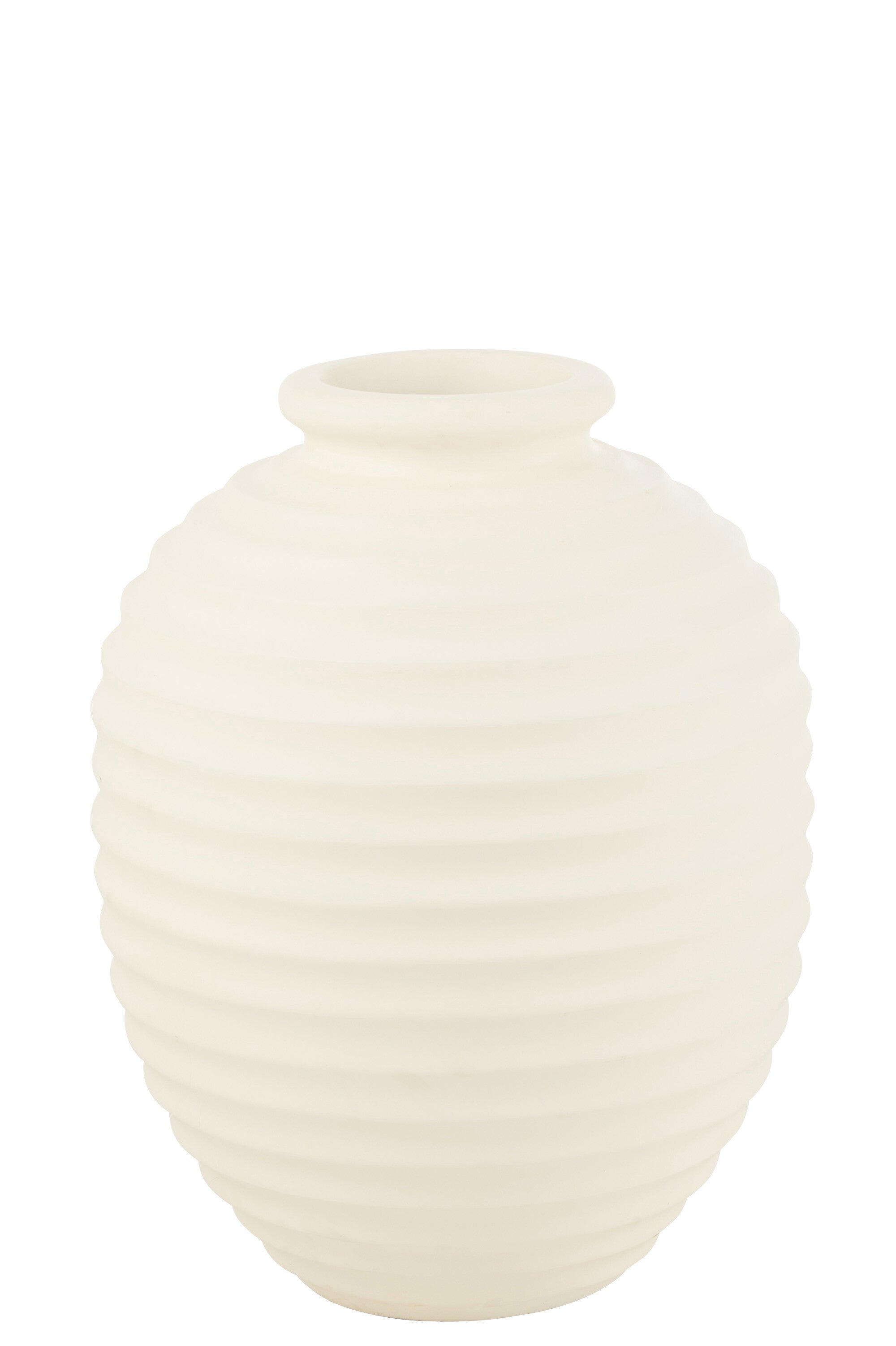 Vase "Husavik" en terracotta blanc