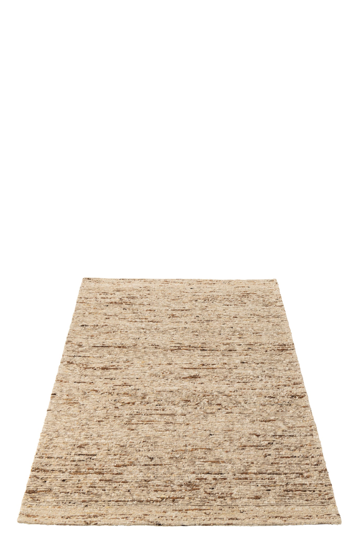 Tapis tissé en laine beige et marron – Design intemporel, ambiance chaleureuse | J-Line