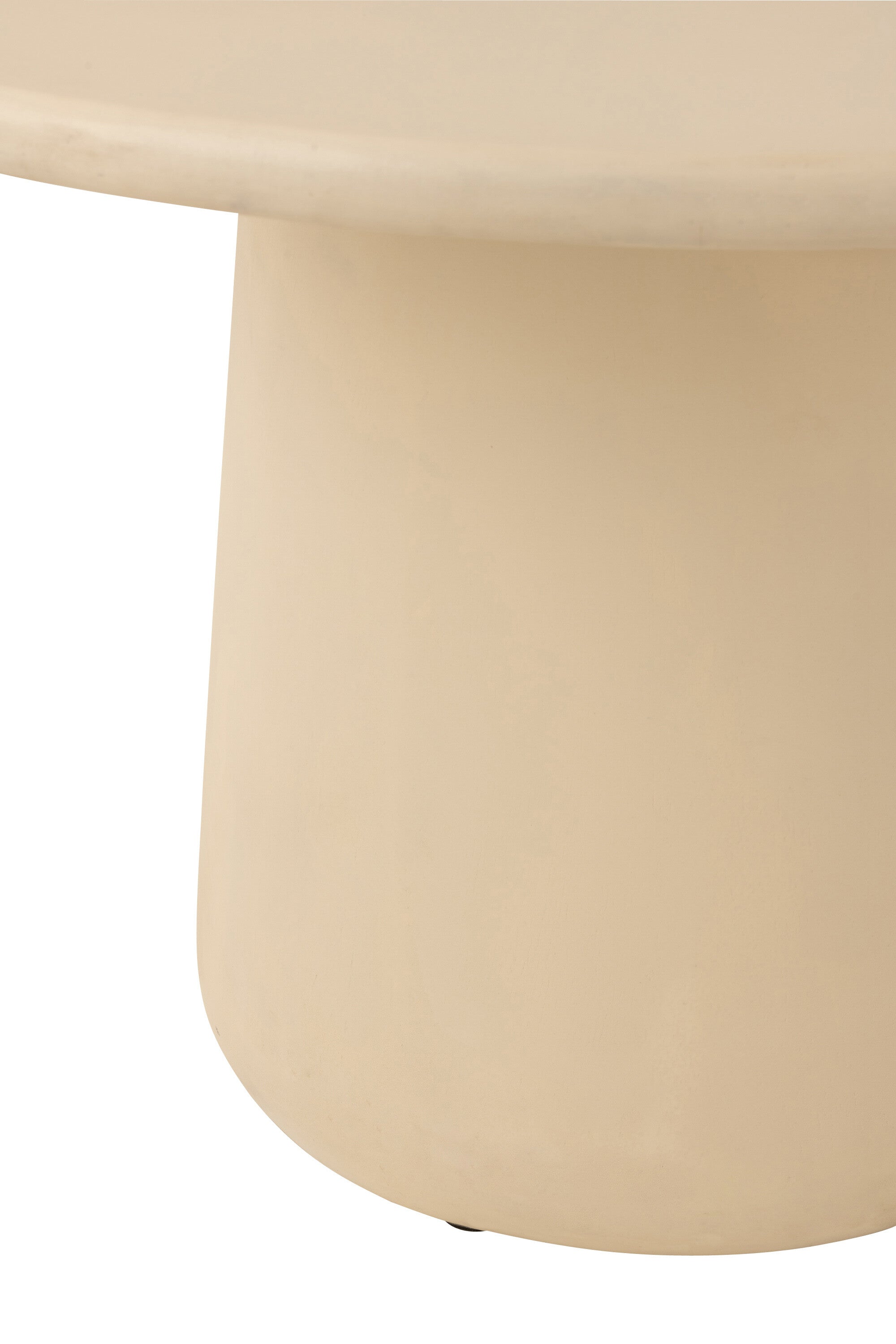 Table à manger ronde “Rama” en bois de manguier beige – Design scandinave, ambiance chaleureuse | J-Line
