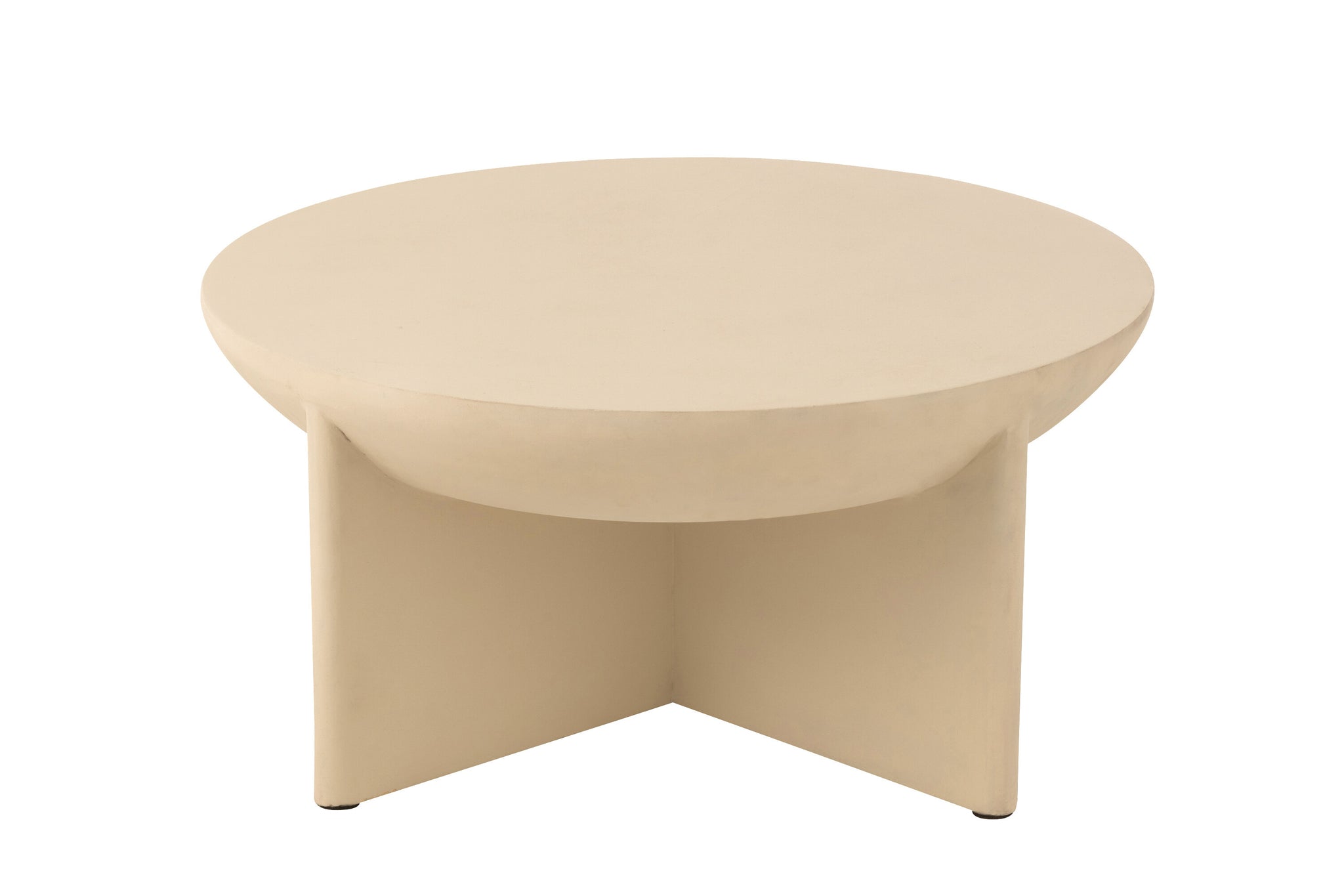 Table basse “Kelly” en bois de manguier beige – Design original, Bois massif | J-Line