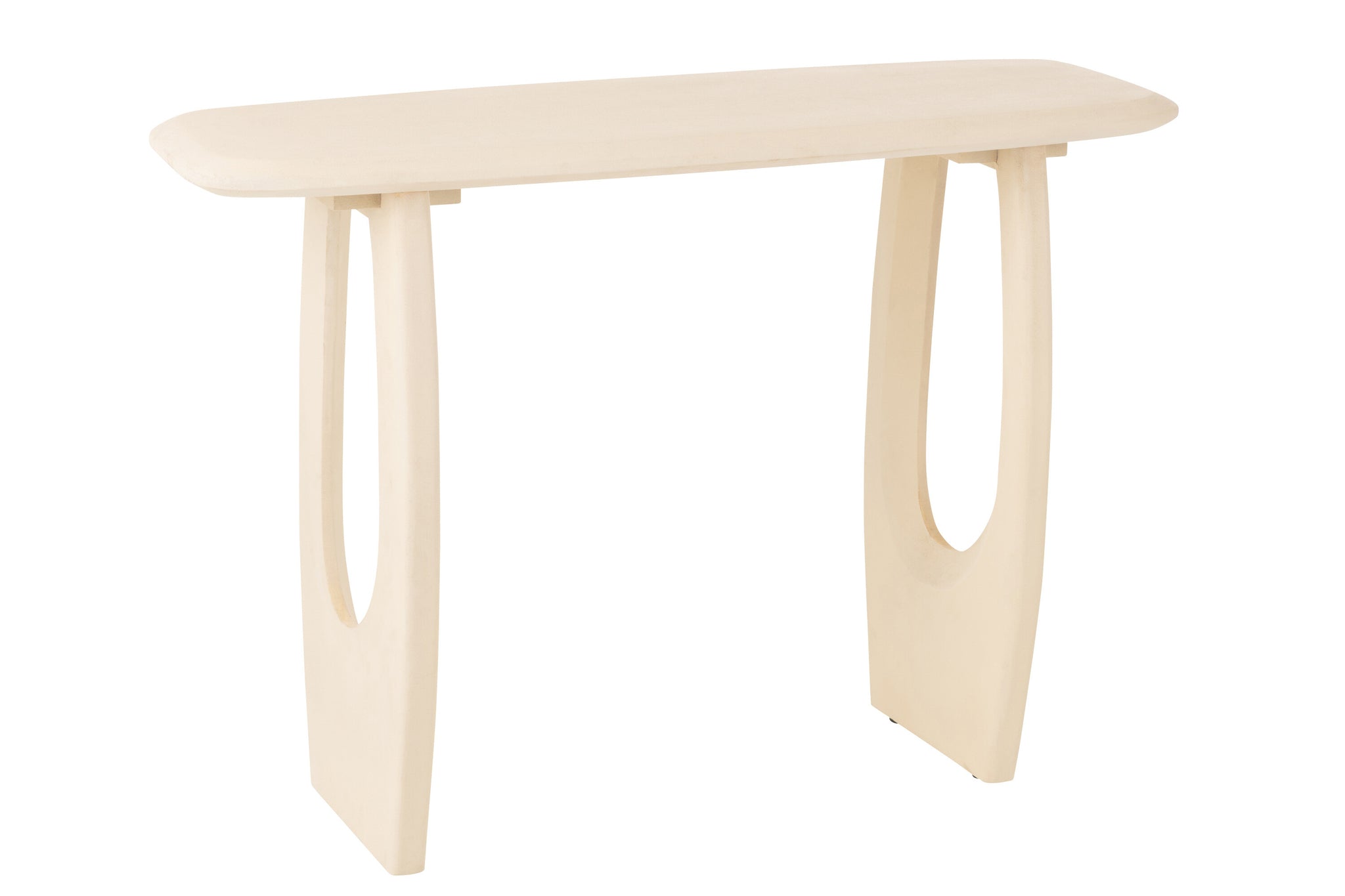 Console “Kelly” en bois de manguier beige – Design original, Bois Massif | J-Line