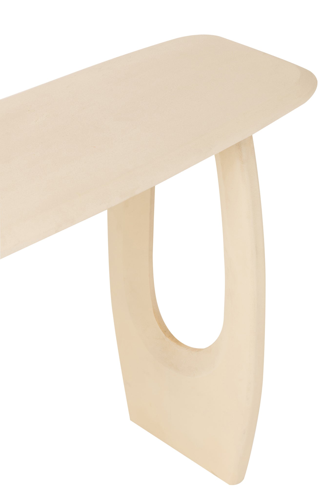 Console “Kelly” en bois de manguier beige – Design original, Bois Massif | J-Line