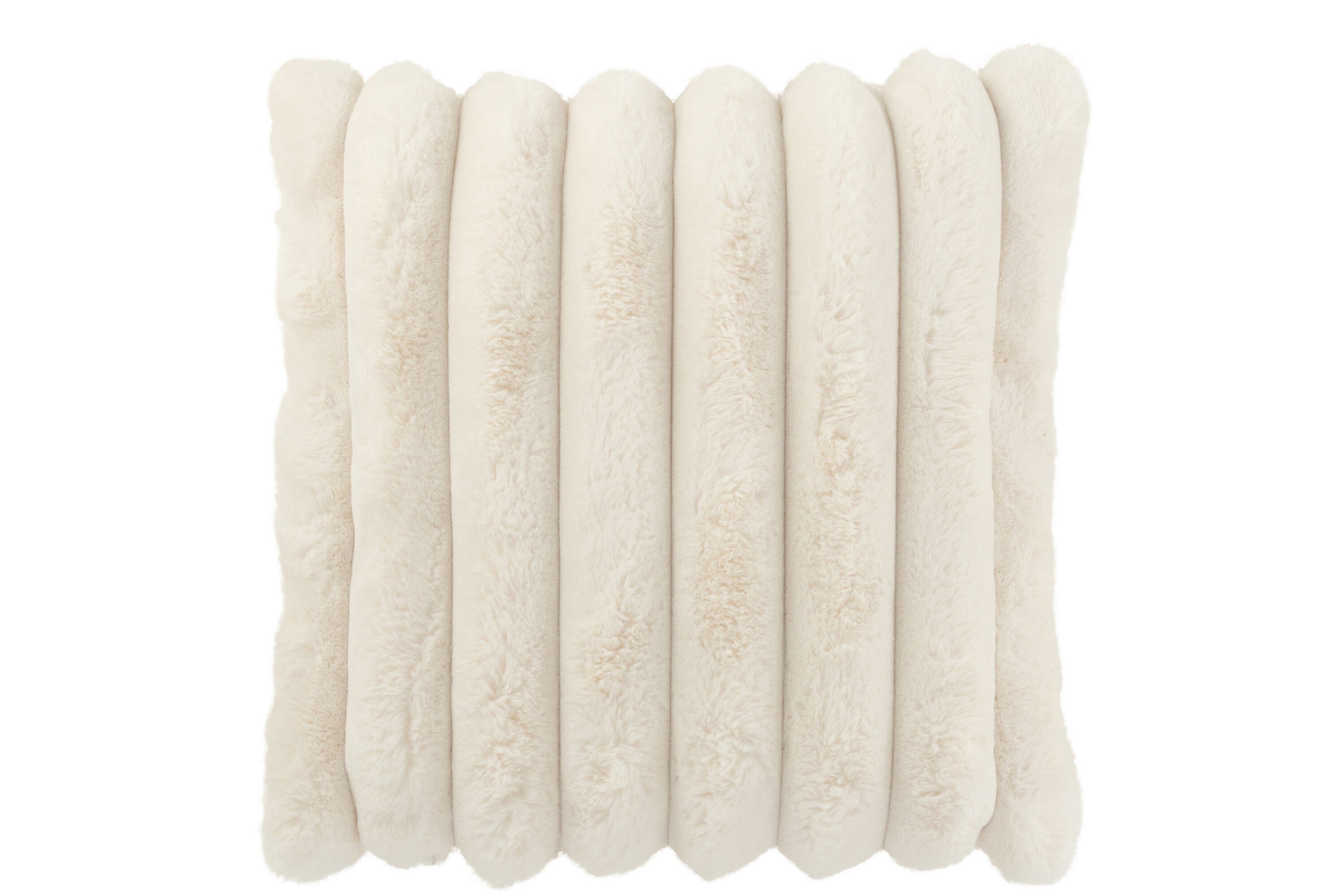 Coussin corduroy "Floro" blanc