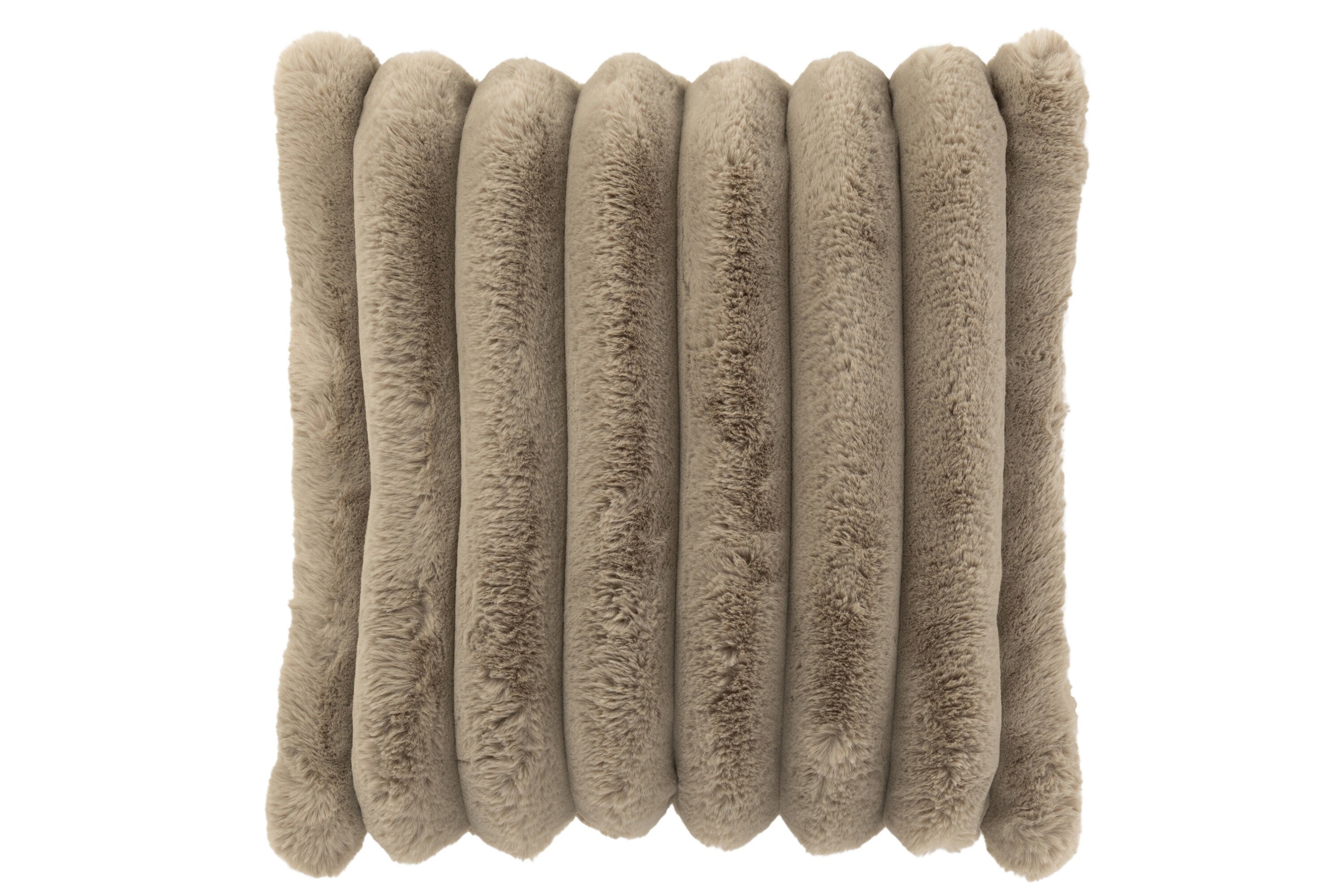 Coussin corduroy "Floro" taupe