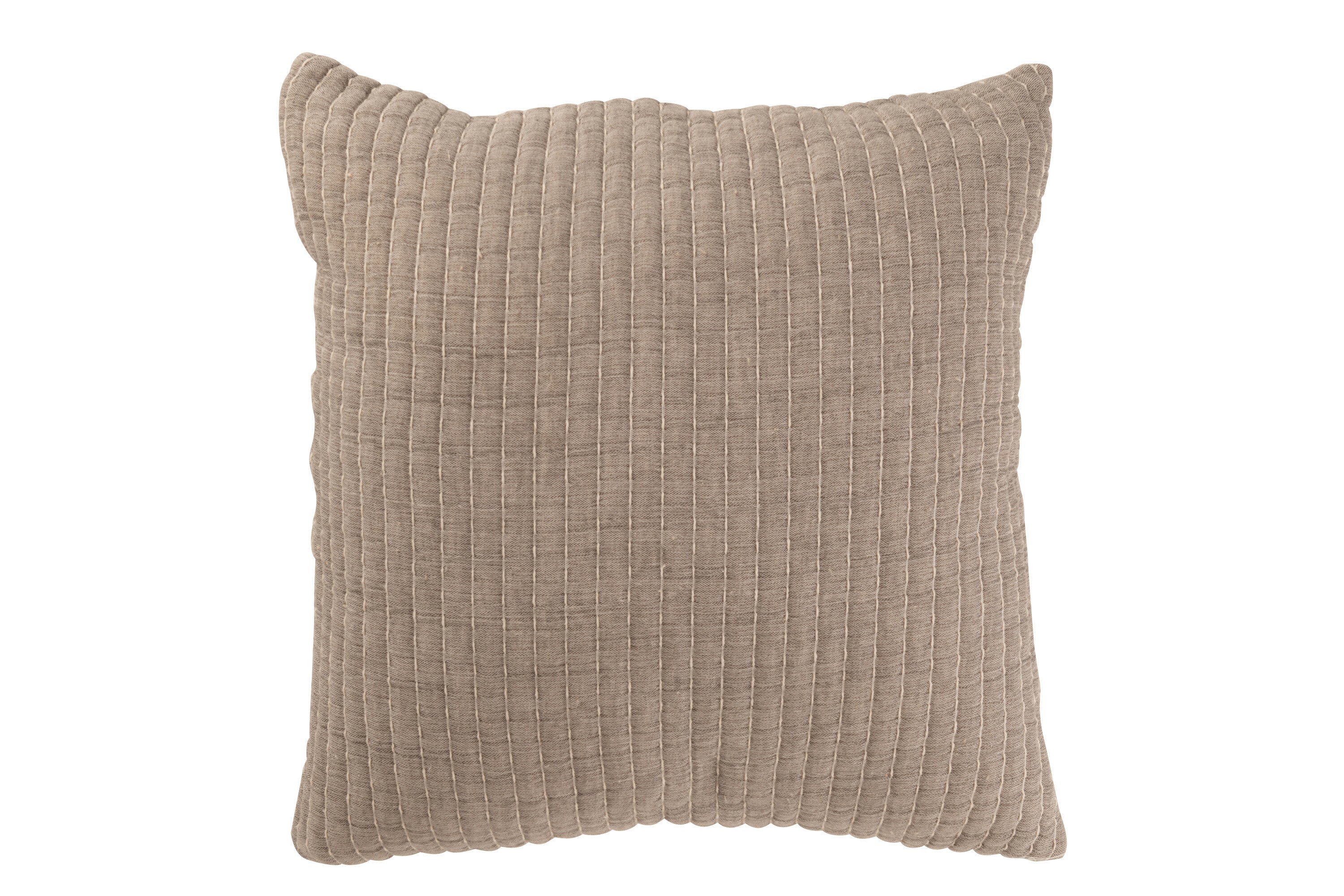 Coussin “Teddy” en coton gris – Confort Douillet, Design Minimalist | J-Line