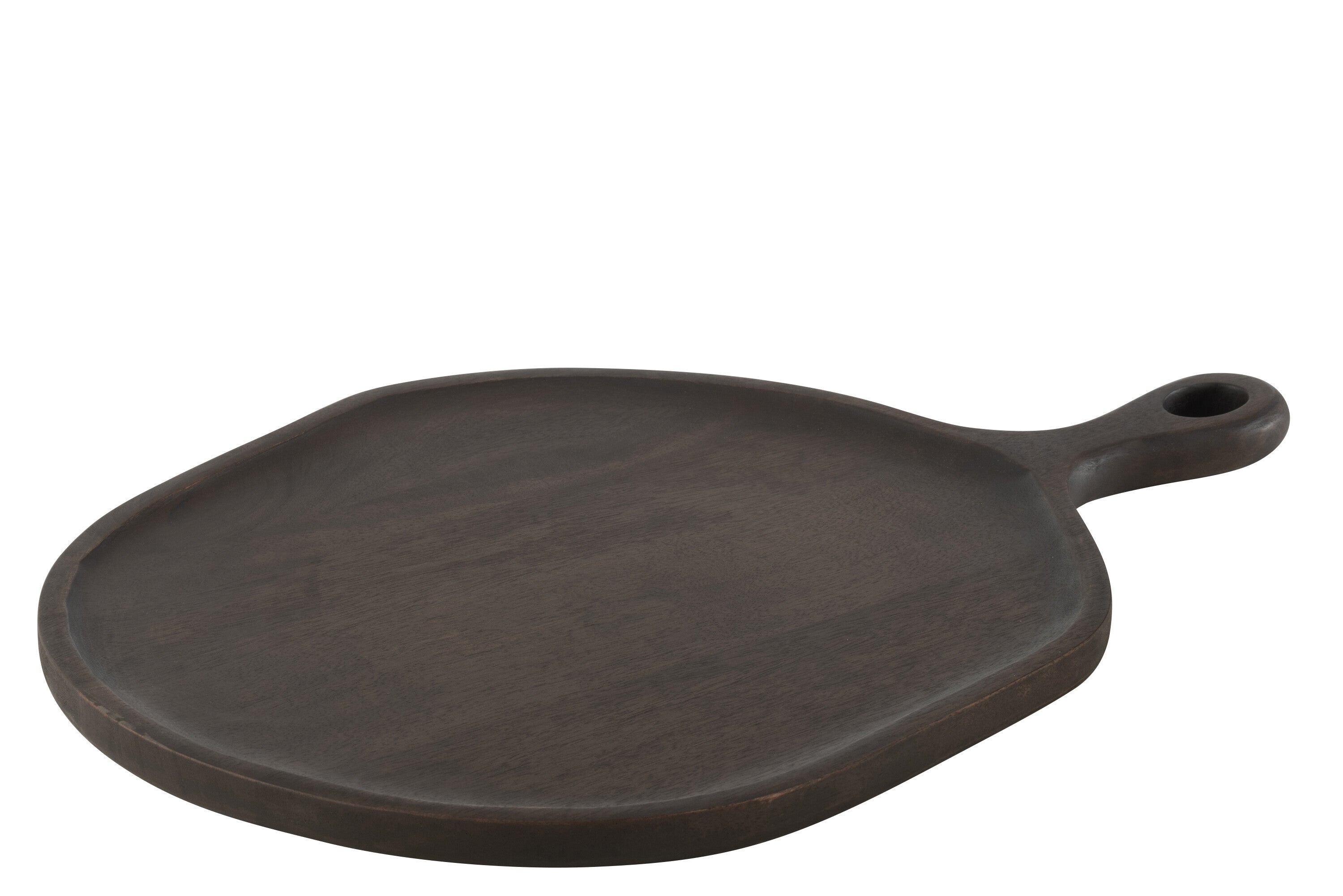 Plateau "Goa" en bois de manguier foncé grand – Design organique, Art de la Table | J-Line