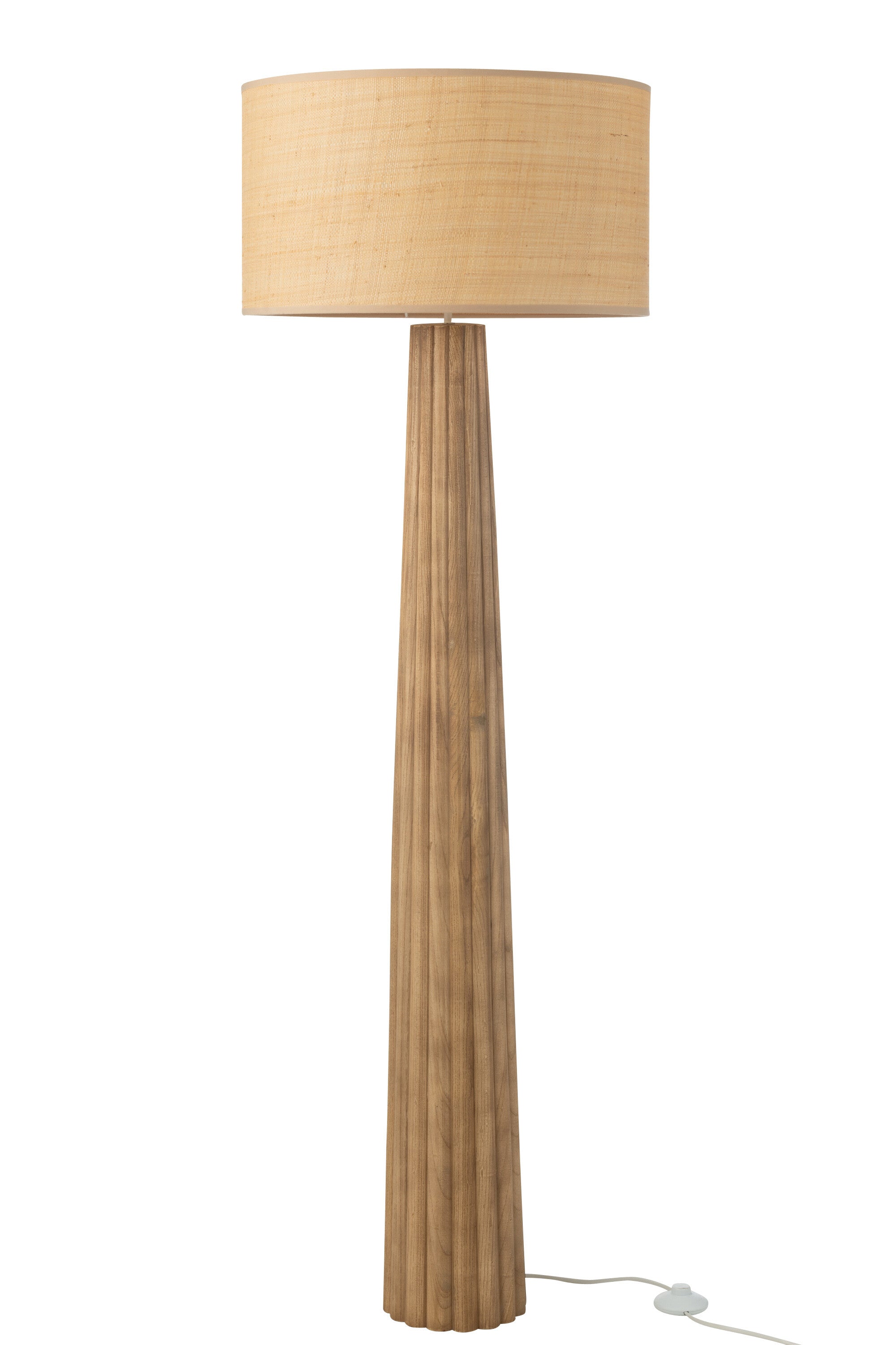 Lampadaire "Tikitiki" en bois d'ailanthus naturel