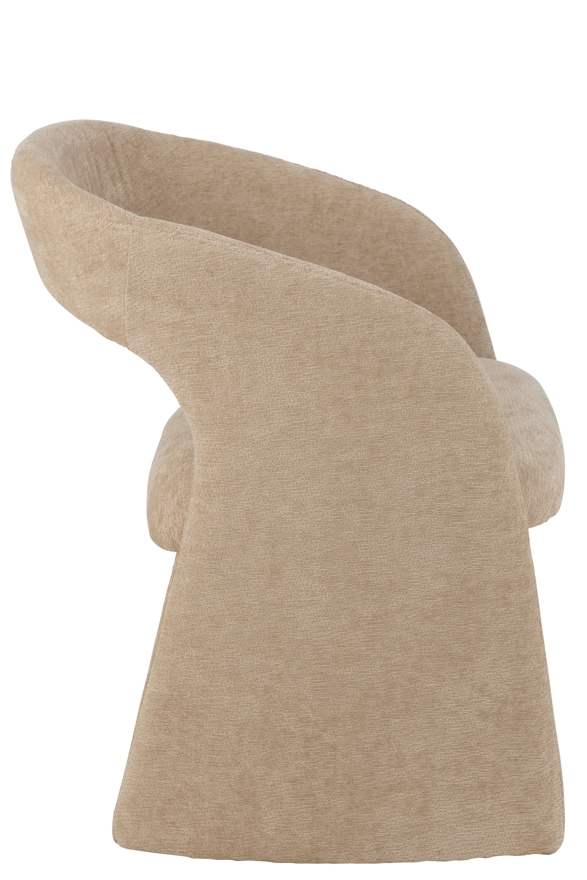 Chaise de repas “Anis” - Tissu Beige, Confort Cosy | J-Line