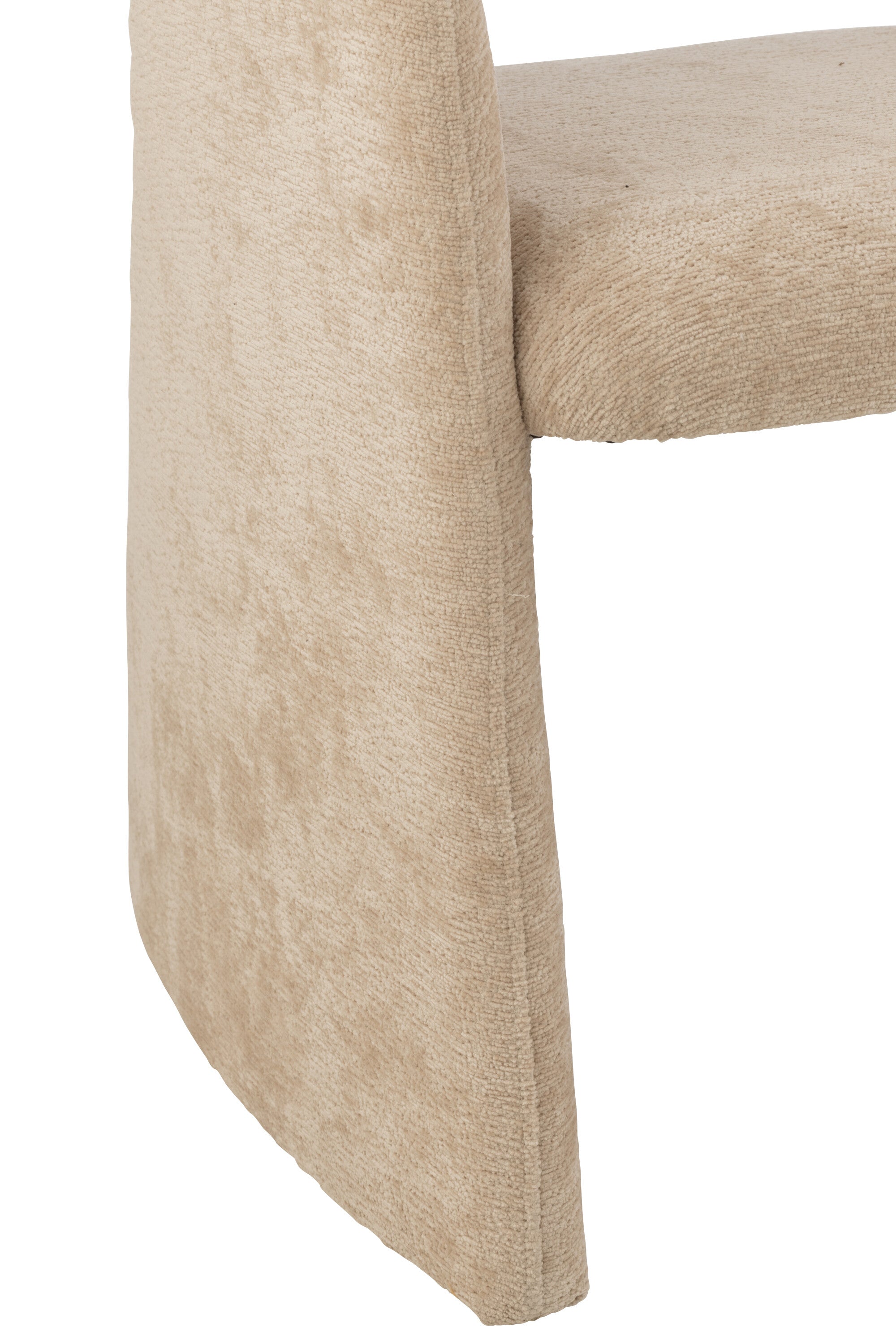 Chaise de repas “Anis” - Tissu Beige, Confort Cosy | J-Line