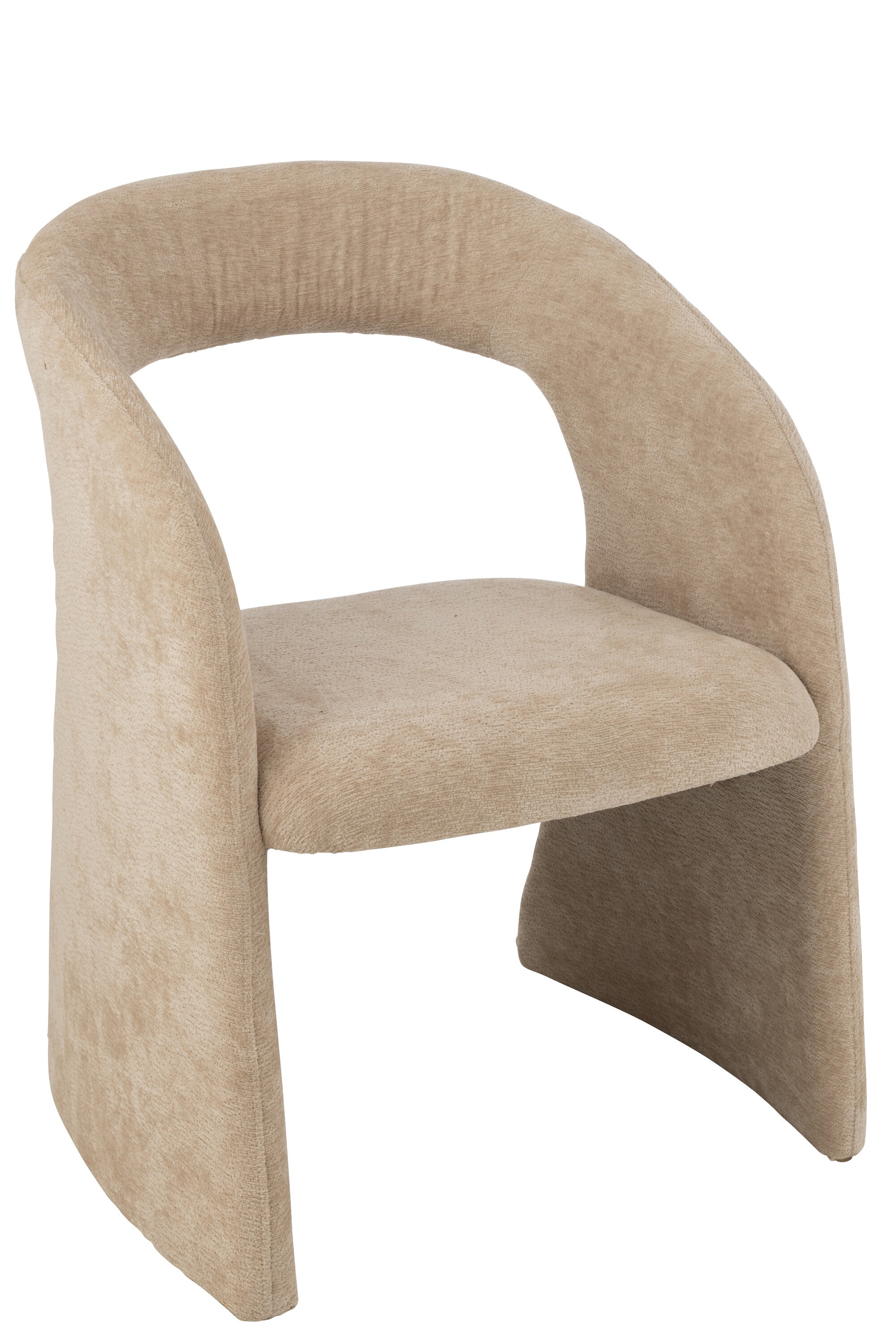 Chaise de repas “Anis” - Tissu Beige, Confort Cosy | J-Line
