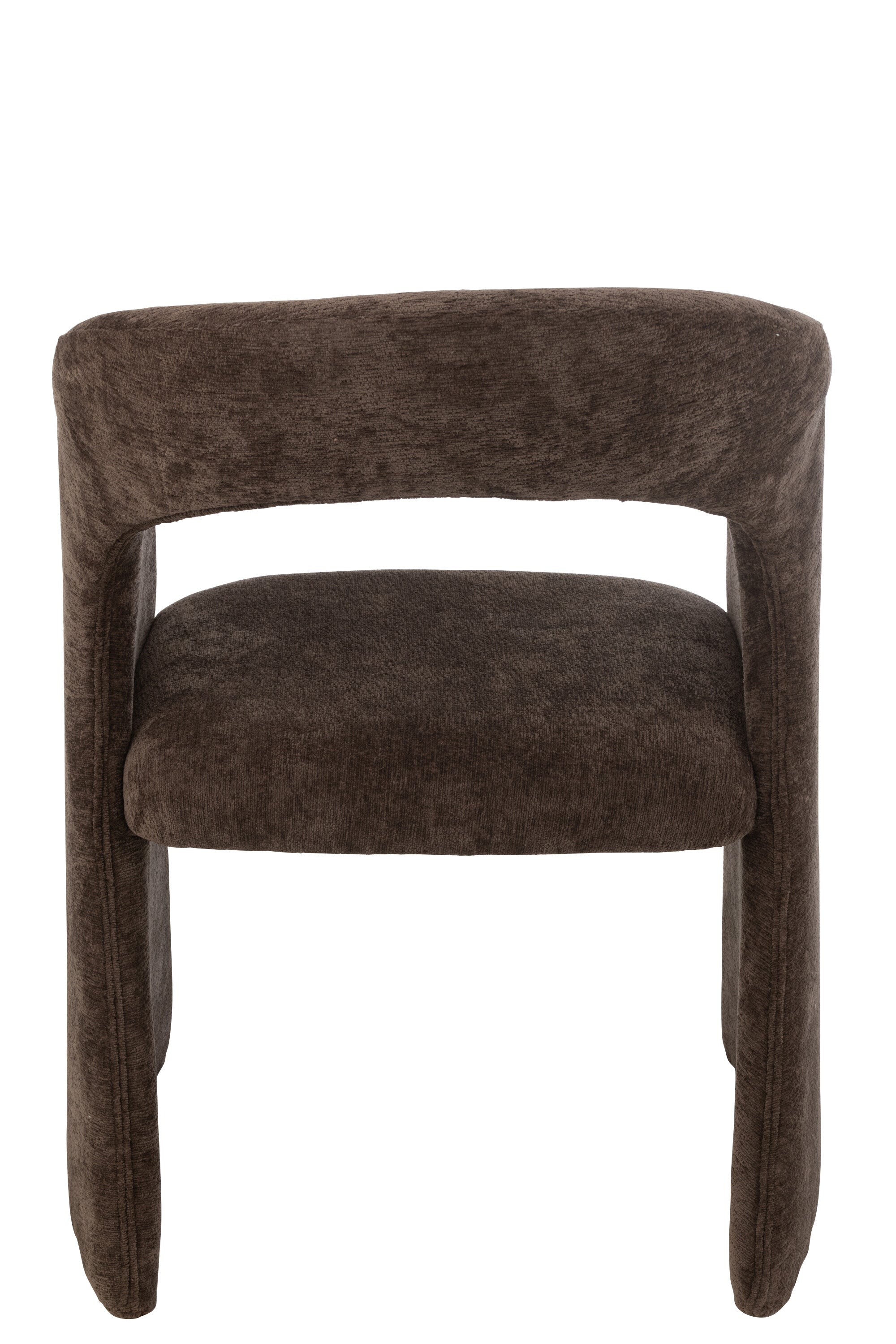 Chaise de repas “Anis” - Tissu Marron Foncé, Confort Cosy | J-Line