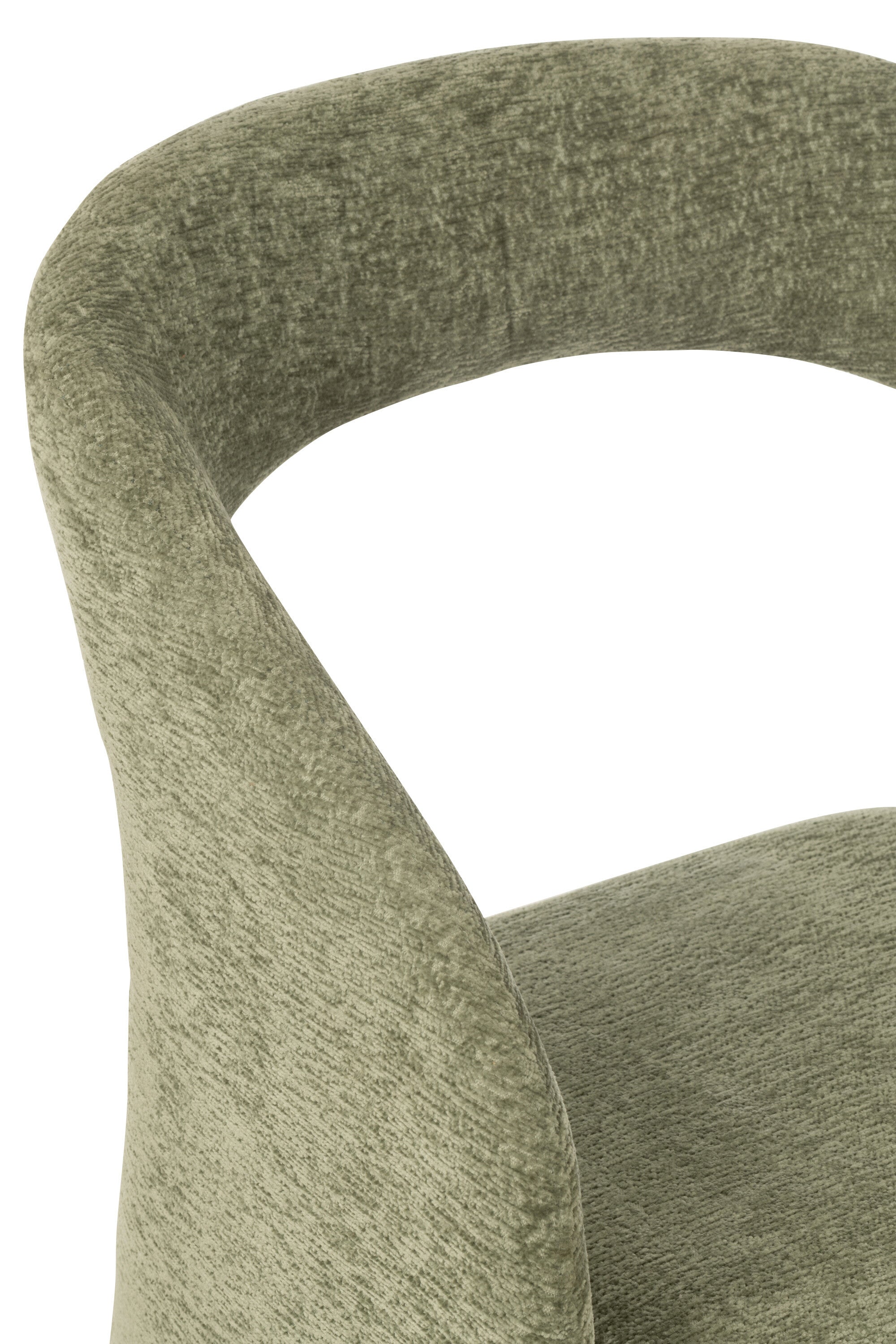 Chaise de repas “Anis” - Tissu Vert Menthe, Confort Cosy | J-Line