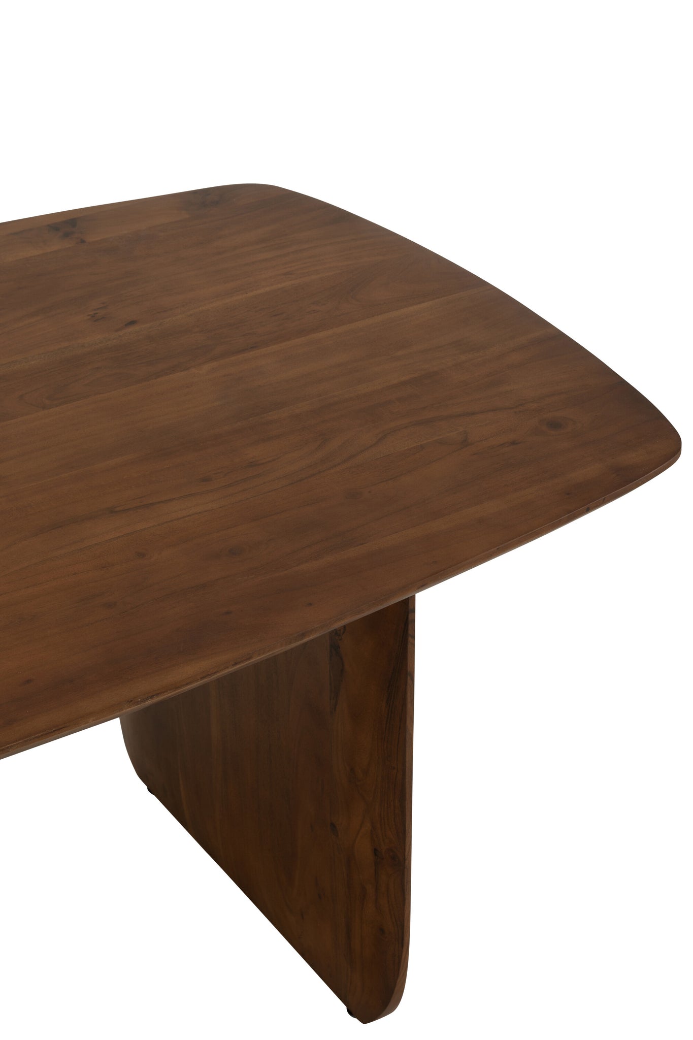 Table à manger "Lalla" en bois d'acacia finition foncée 190 cm x 100 cm – Élégance intemporelle, bois massif durable | J-Line