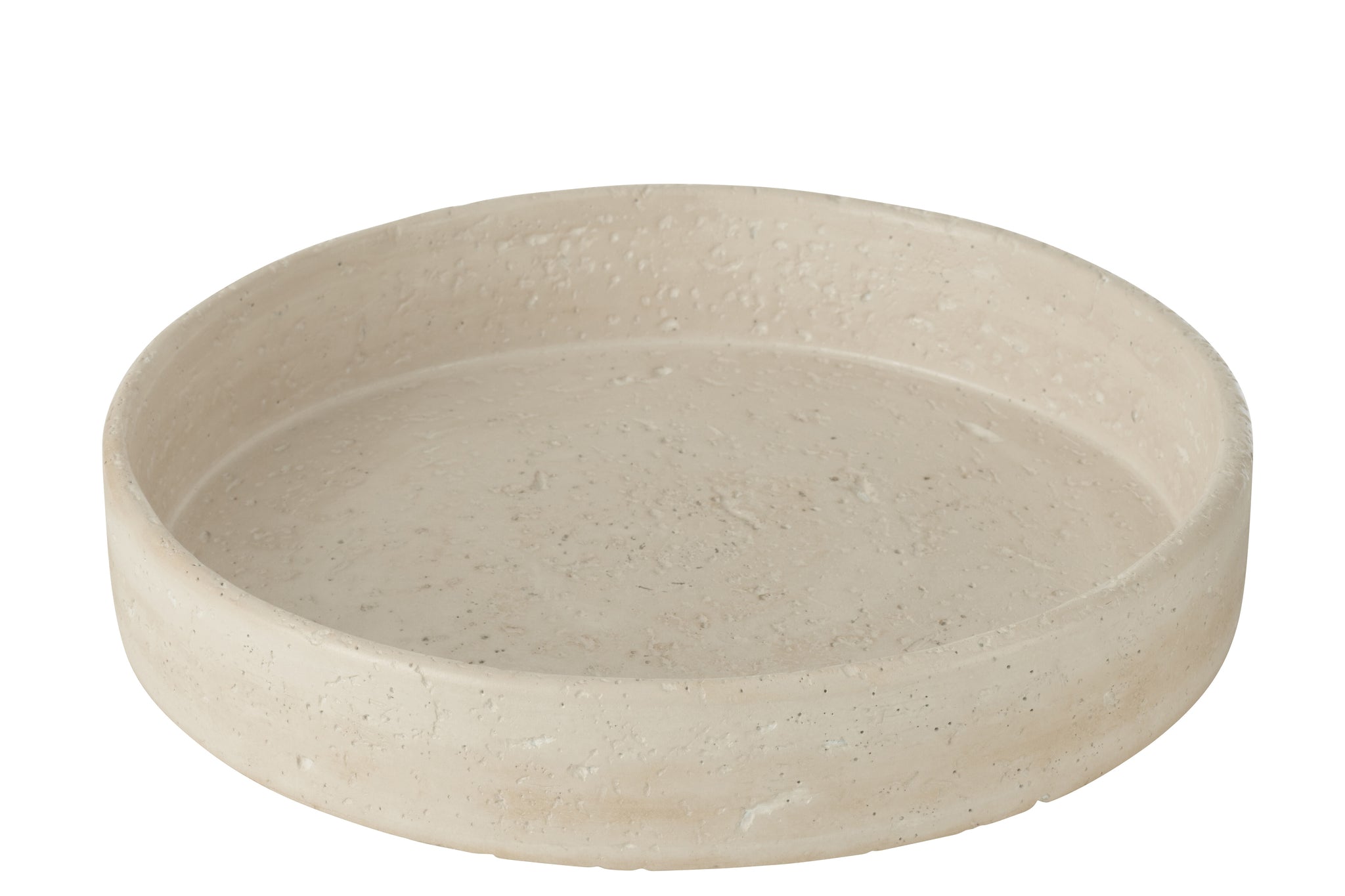 Bol décoratif “Oline” – Travertin naturel, Design sculptural | J-Line