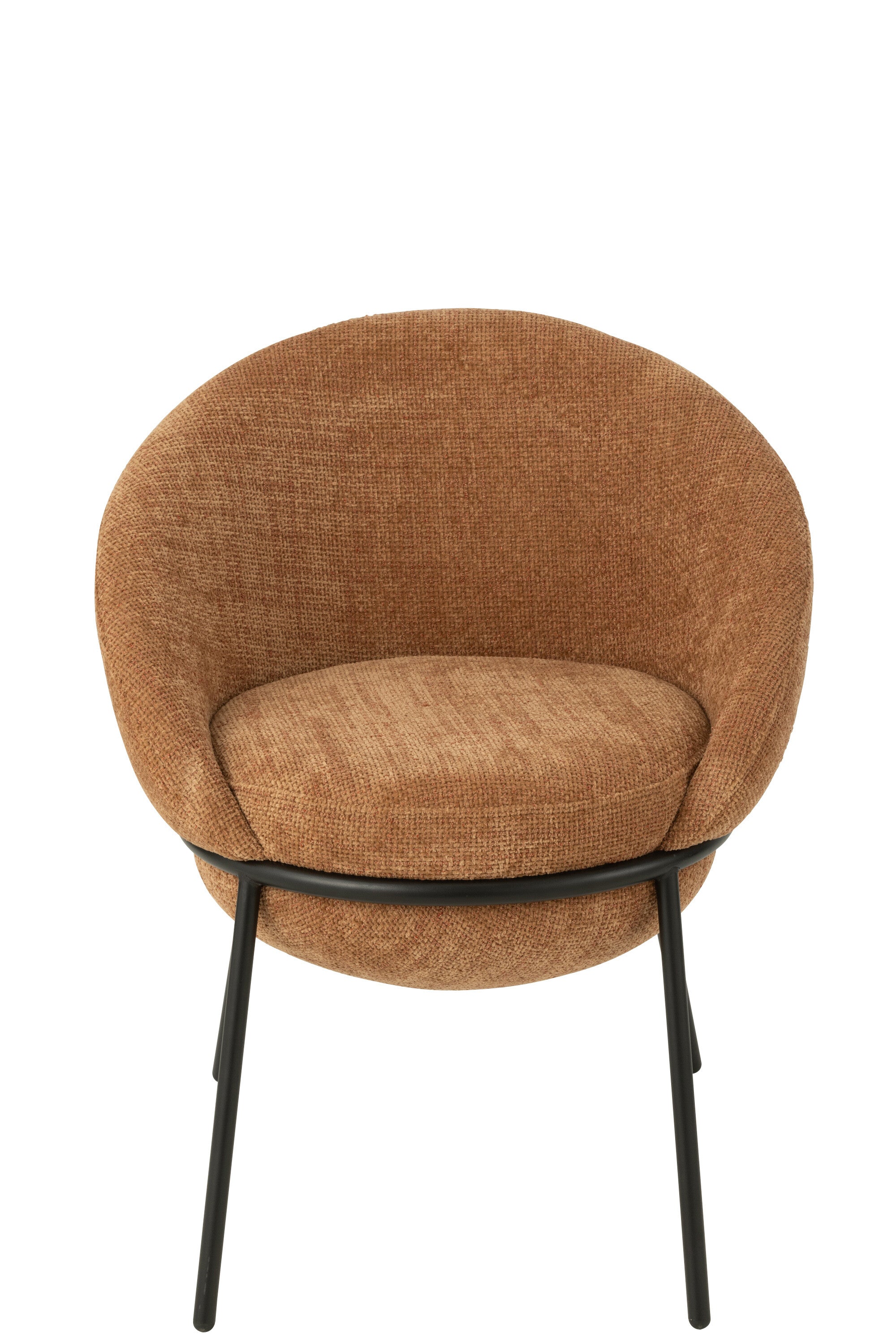 Chaise de repas “Bergen” - Tissu terracota, design cosy et moderne | Pelita