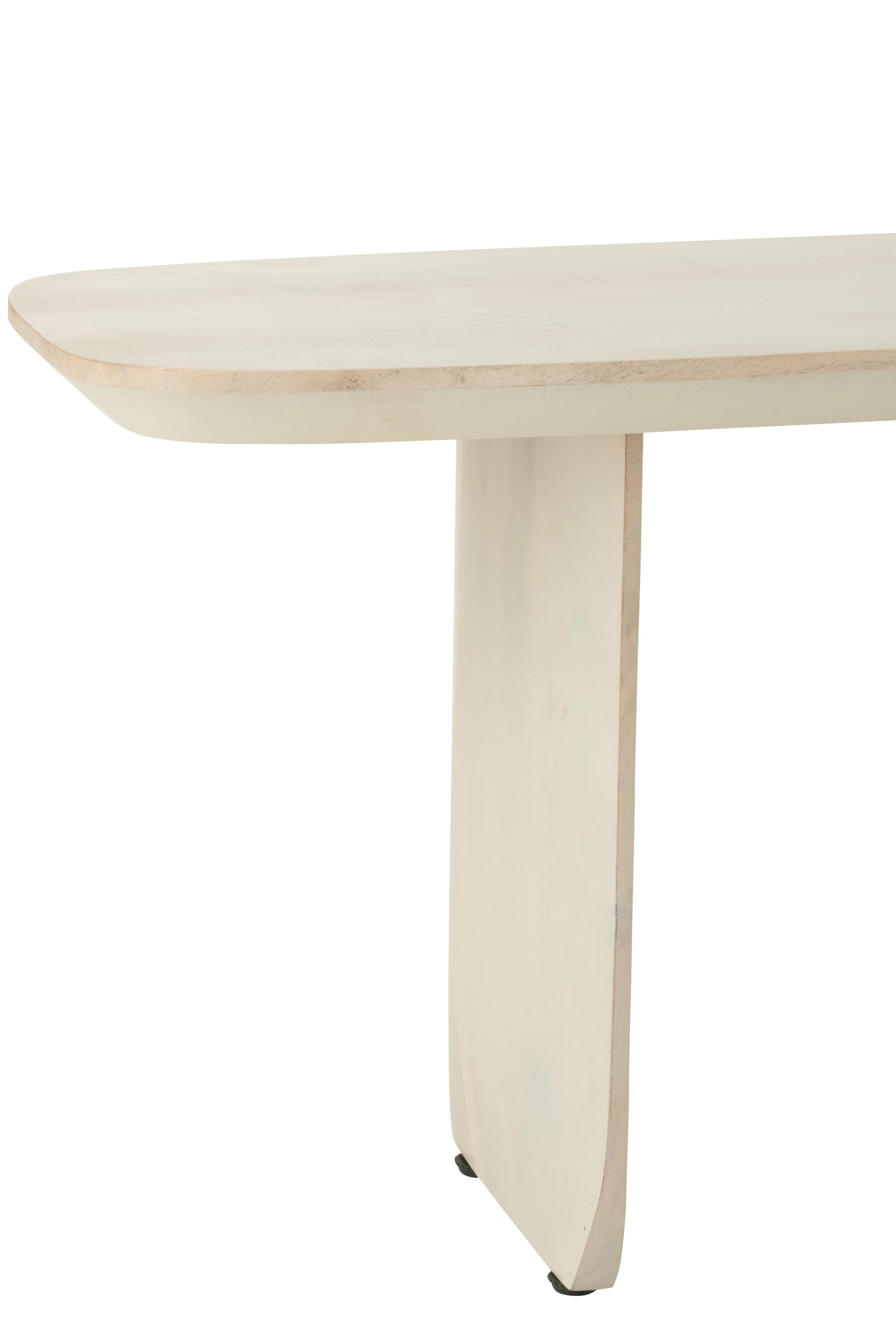 Banc “Lalla” en bois d’acacia blanc cassé - Design moderne, massif et élégant | J-Line