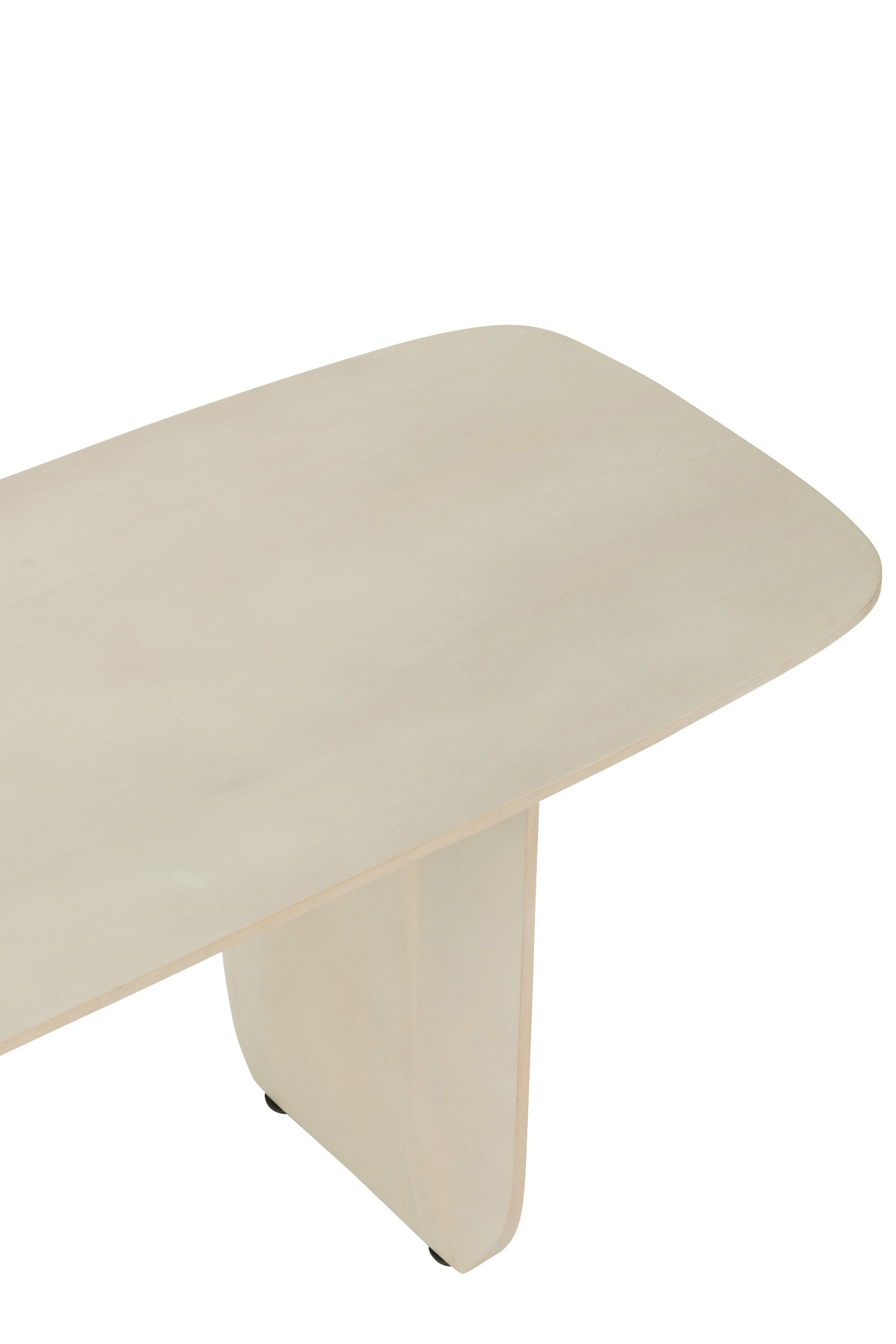 Banc “Lalla” en bois d’acacia blanc cassé - Design moderne, massif et élégant | J-Line