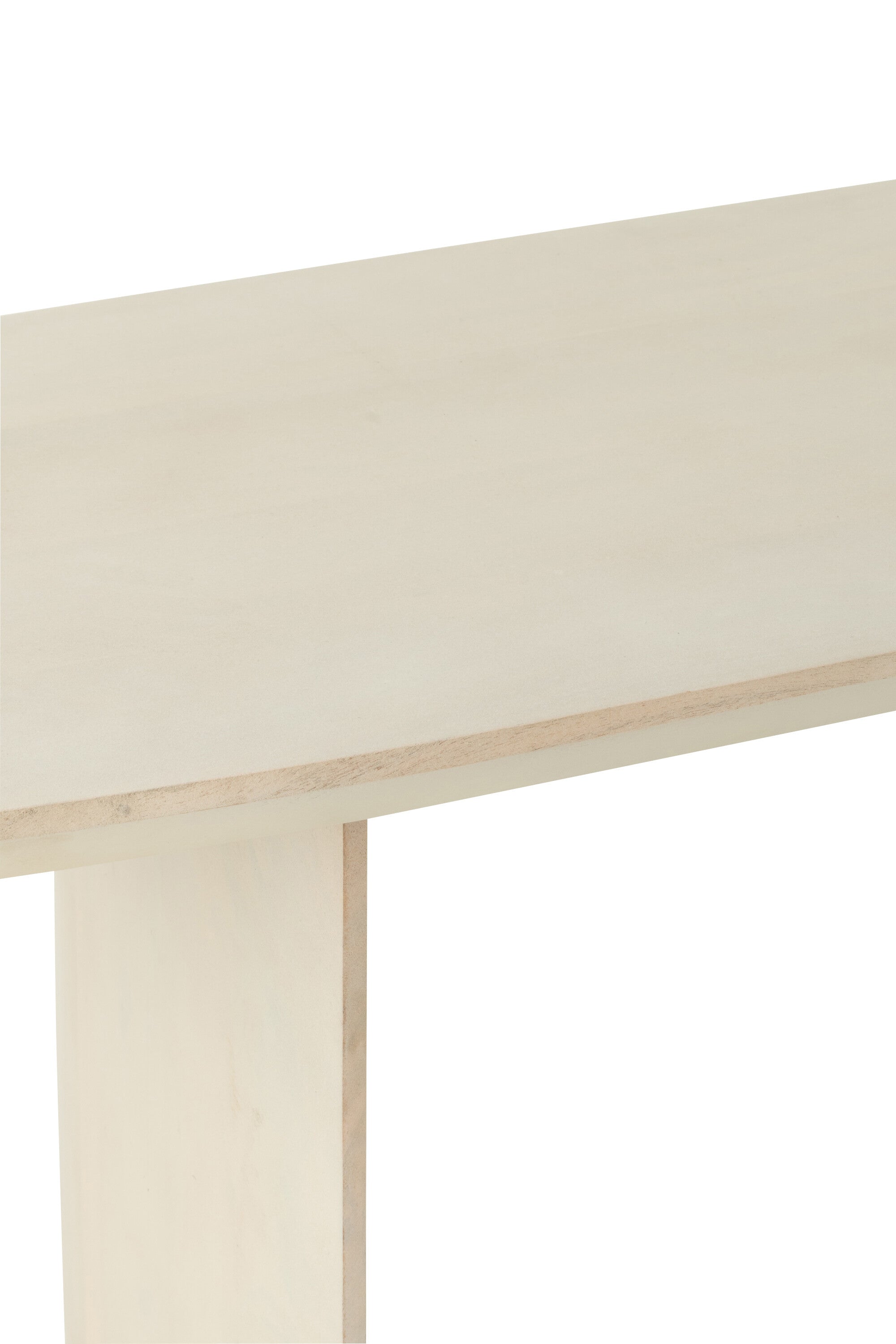Banc “Lalla” en bois d’acacia blanc cassé - Design moderne, massif et élégant | J-Line