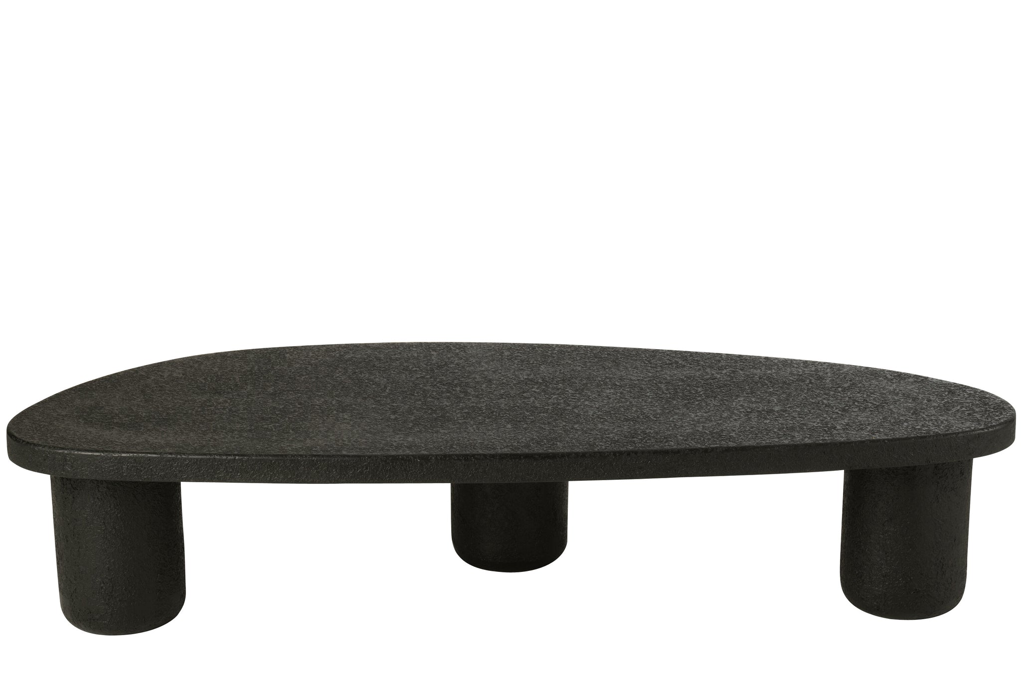 Table basse “Paul” ovale en bois noir – Design moderne, grand format | J-Line