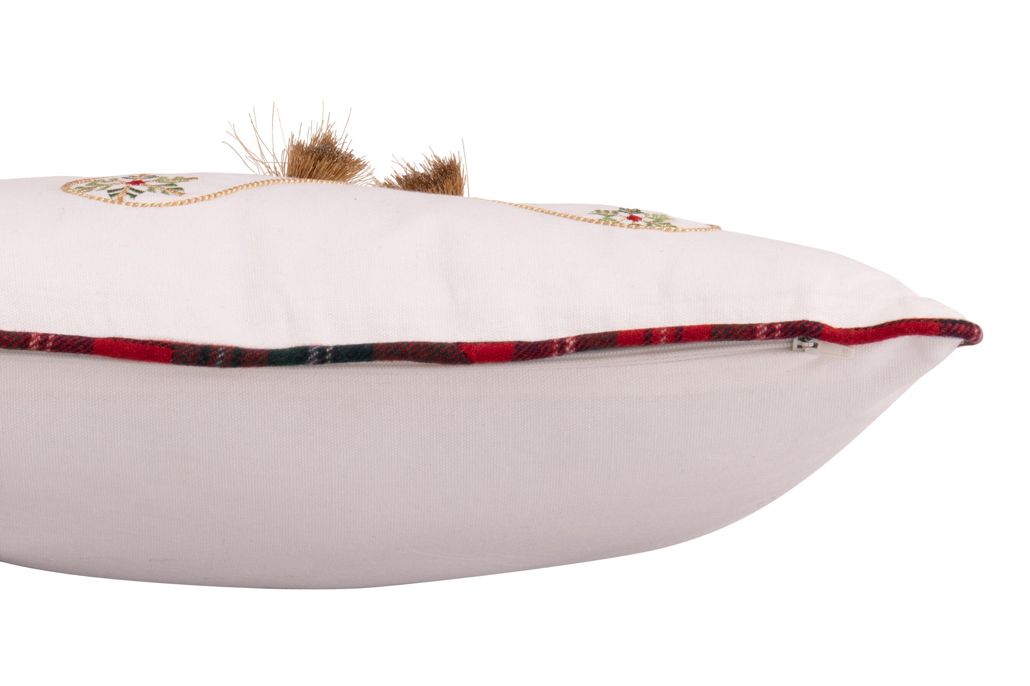 Coussin Chaussette de Noël  – 100% Coton, Design Minimaliste Noël | J-Line